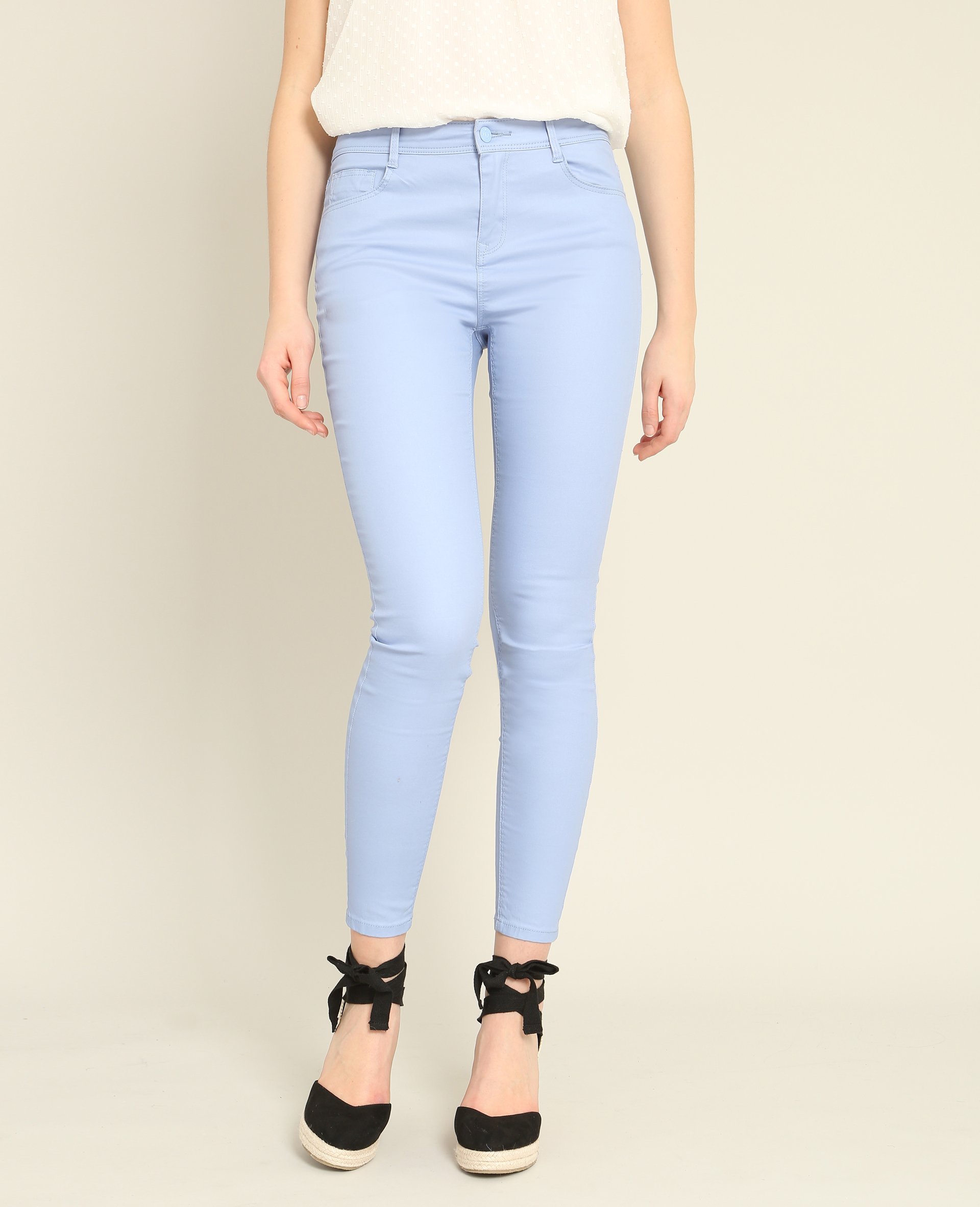 Pantalon enduit bleu sale
