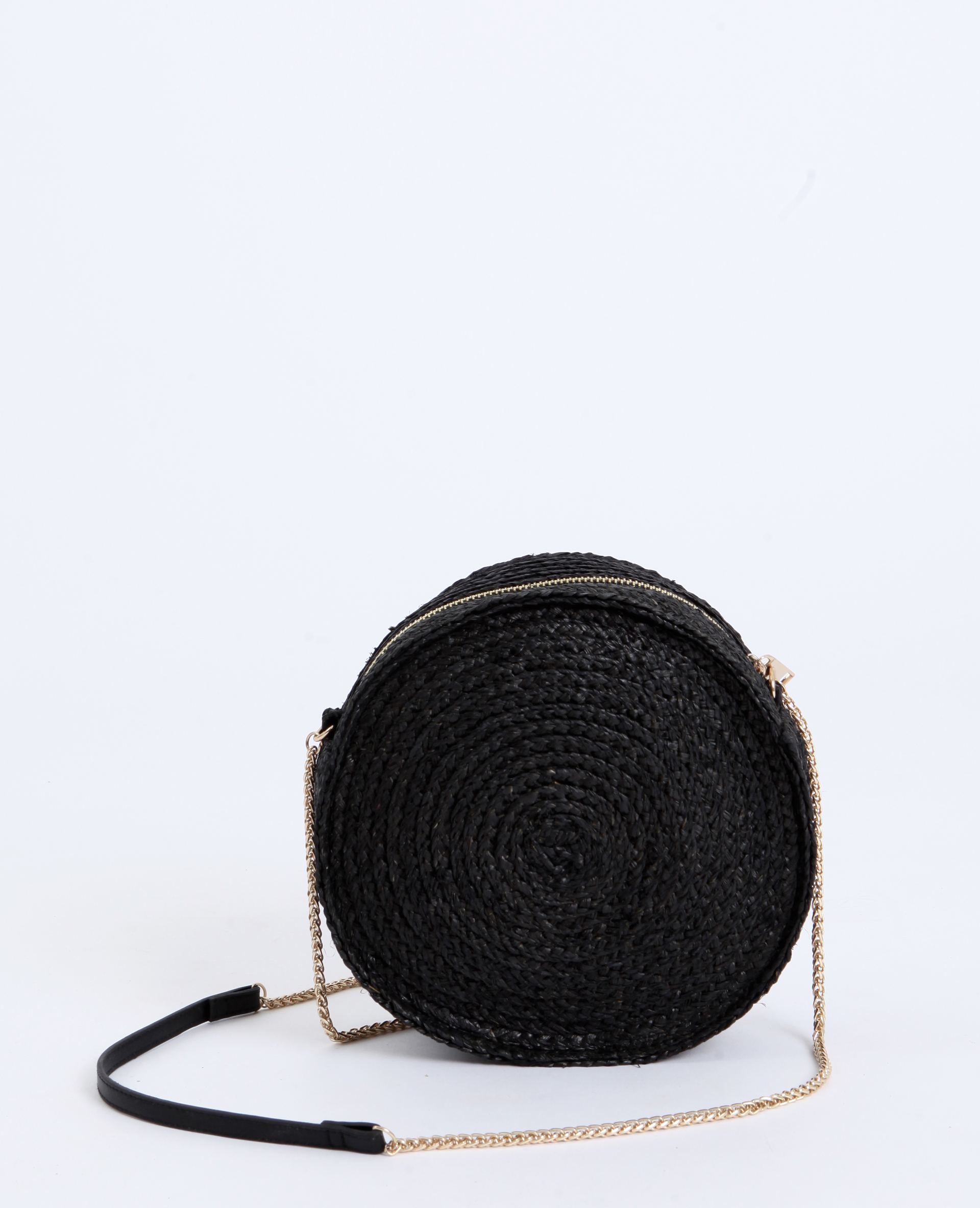 Sac rond en paille Pimkie