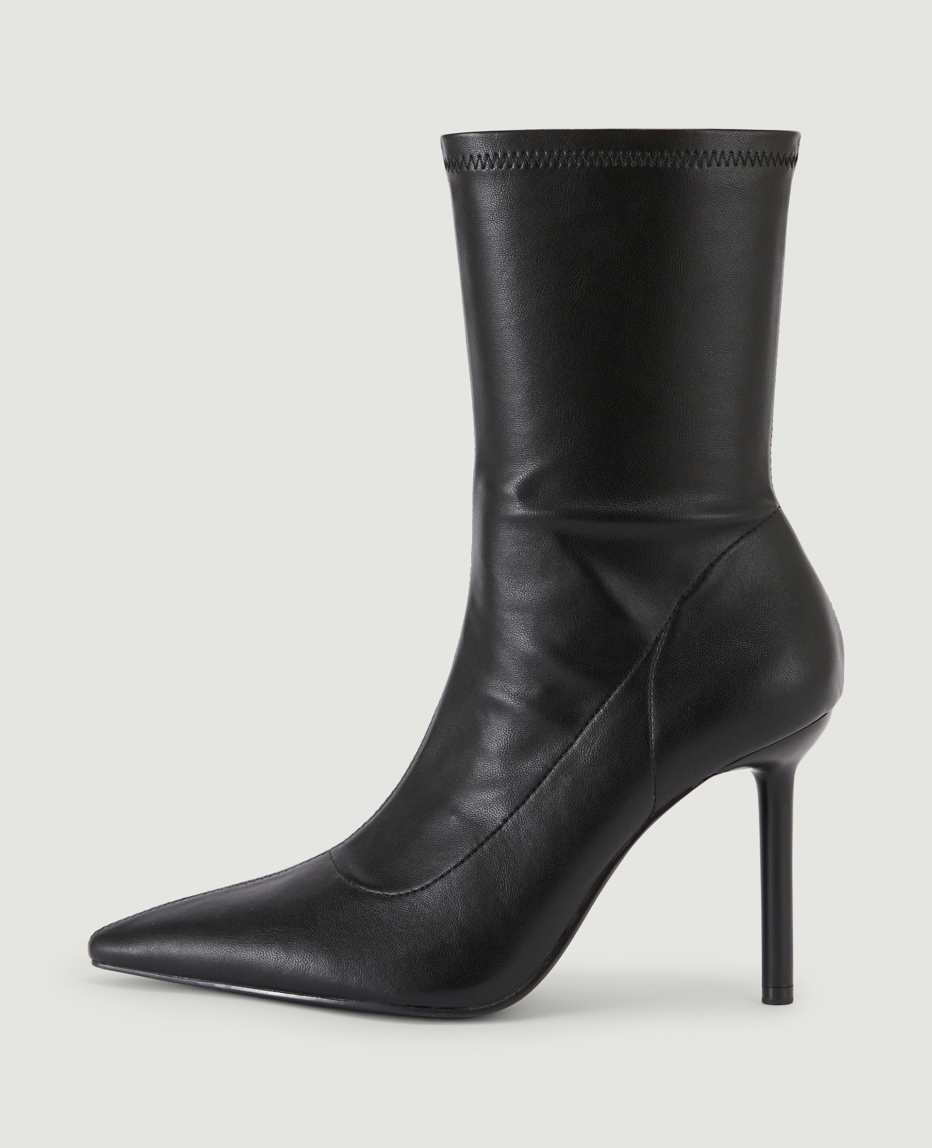 Bottes courtes bouts pointus noir - Pimkie
