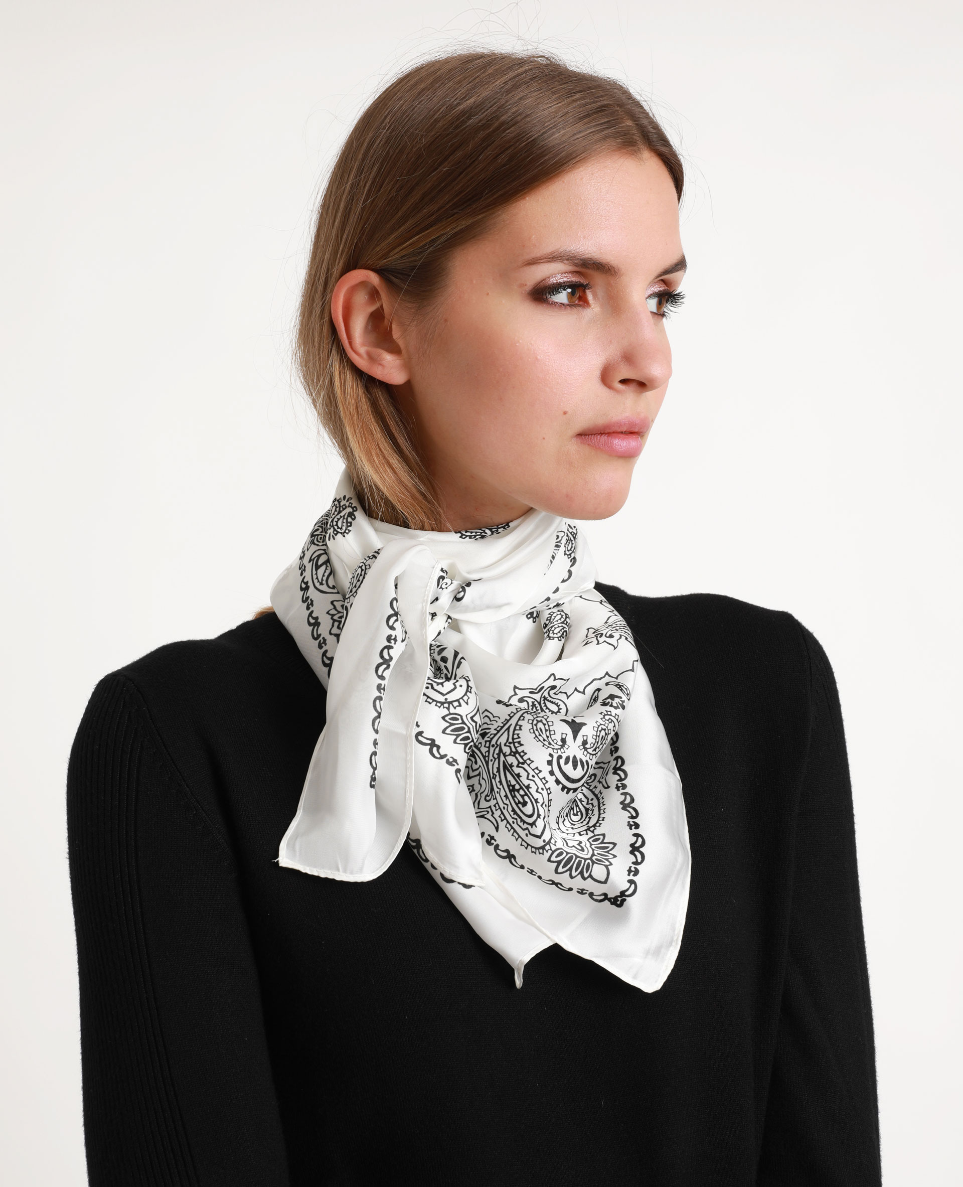 Foulard bandana blanc - 917295900I08 | Pimkie