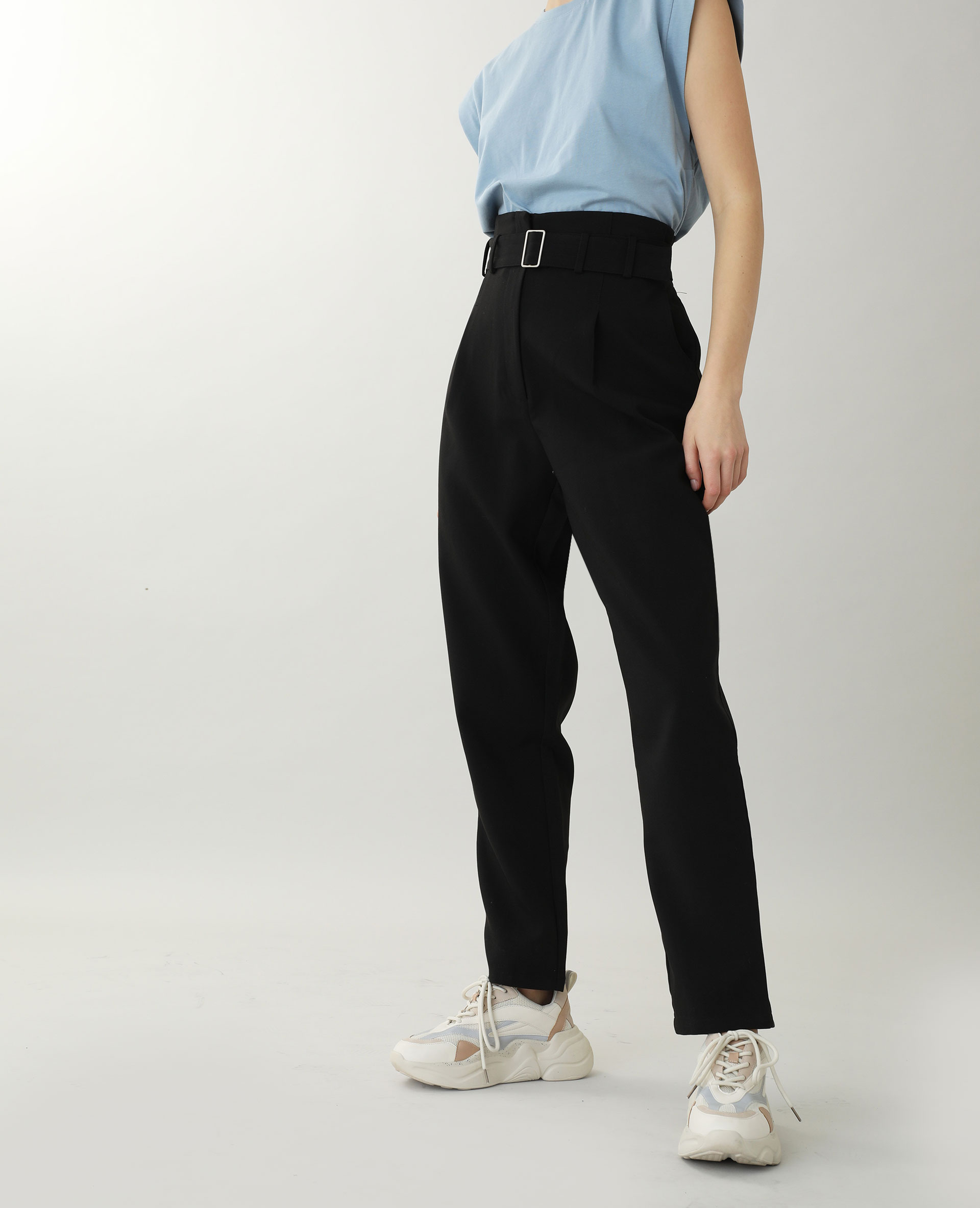 Pantalon taille haute taille outlet
