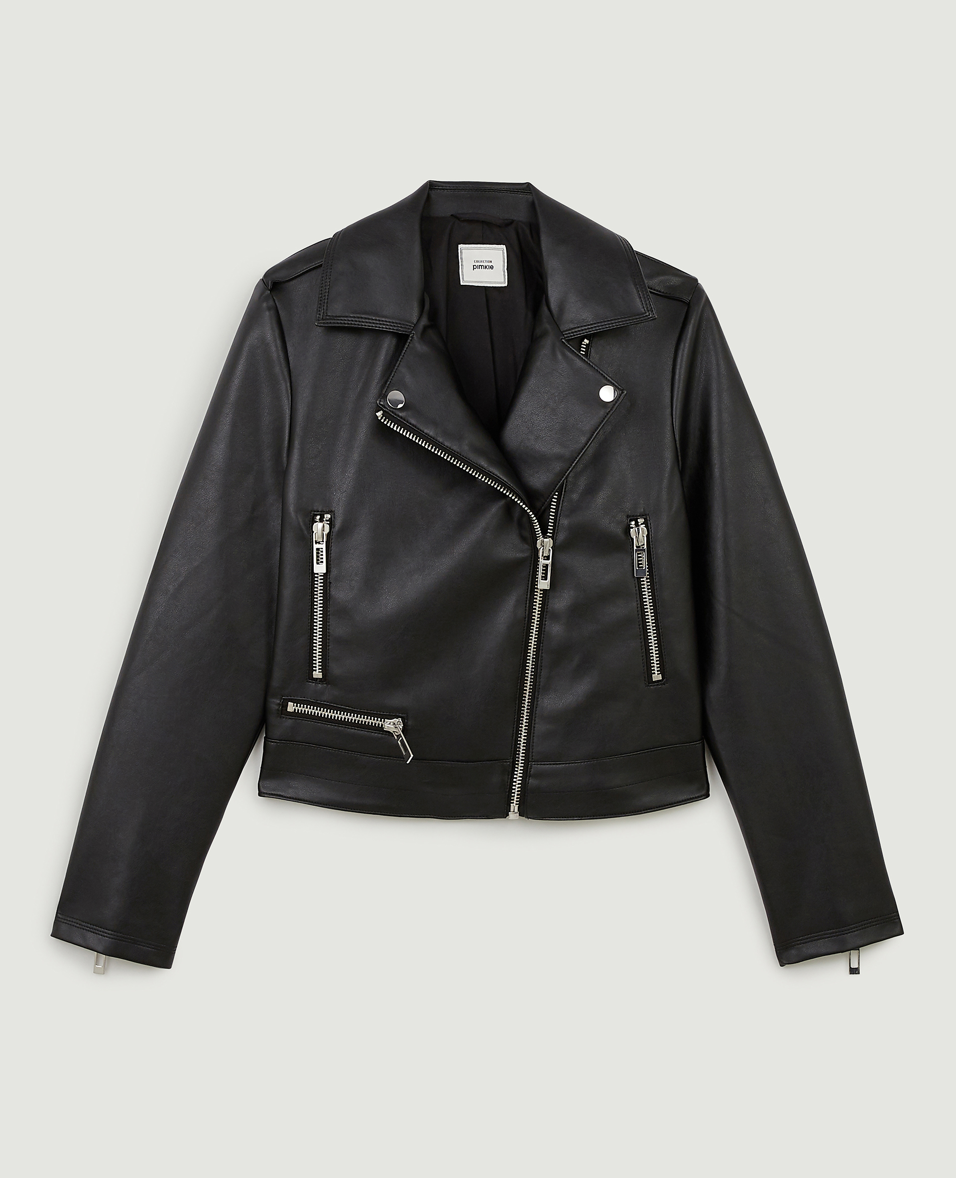 Blouson biker noir - Pimkie