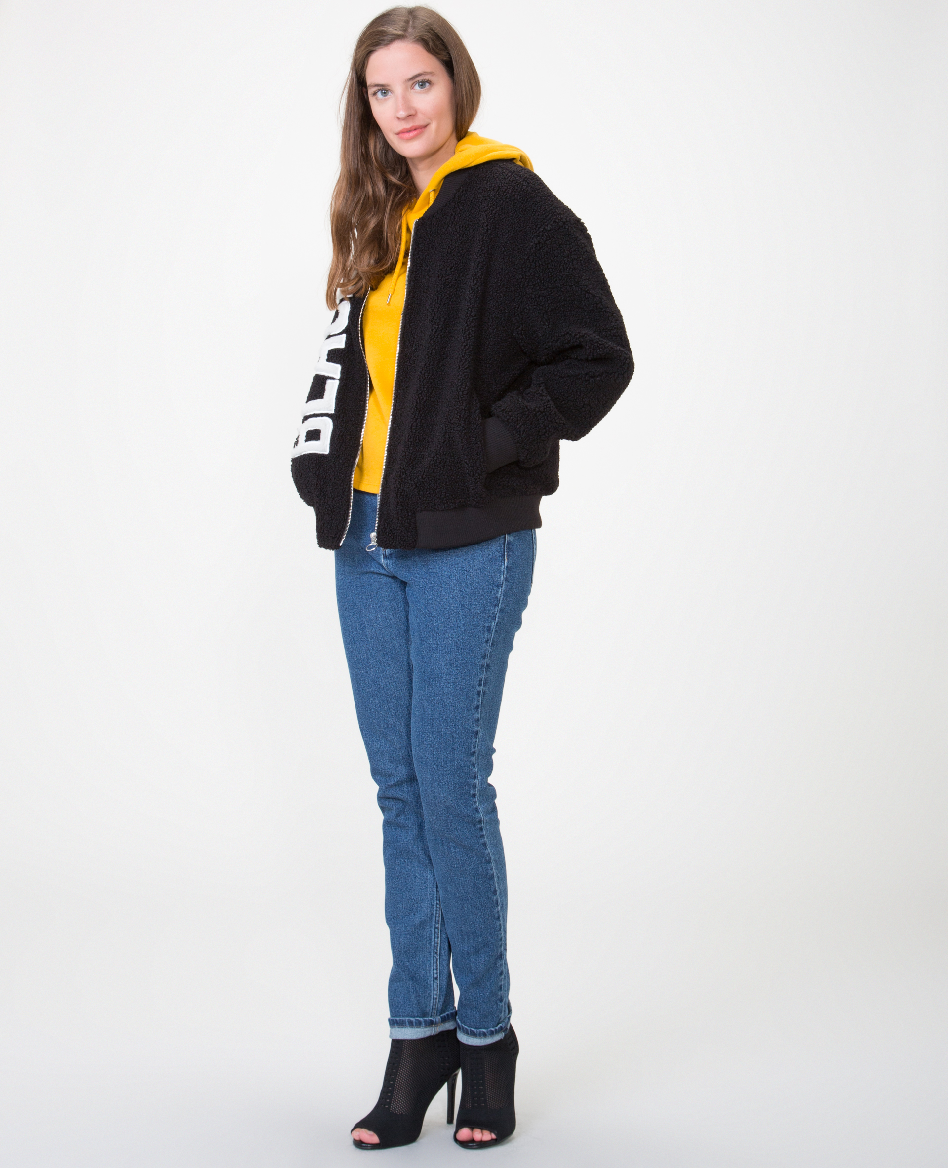 Sweat court jaune ocre - Pimkie