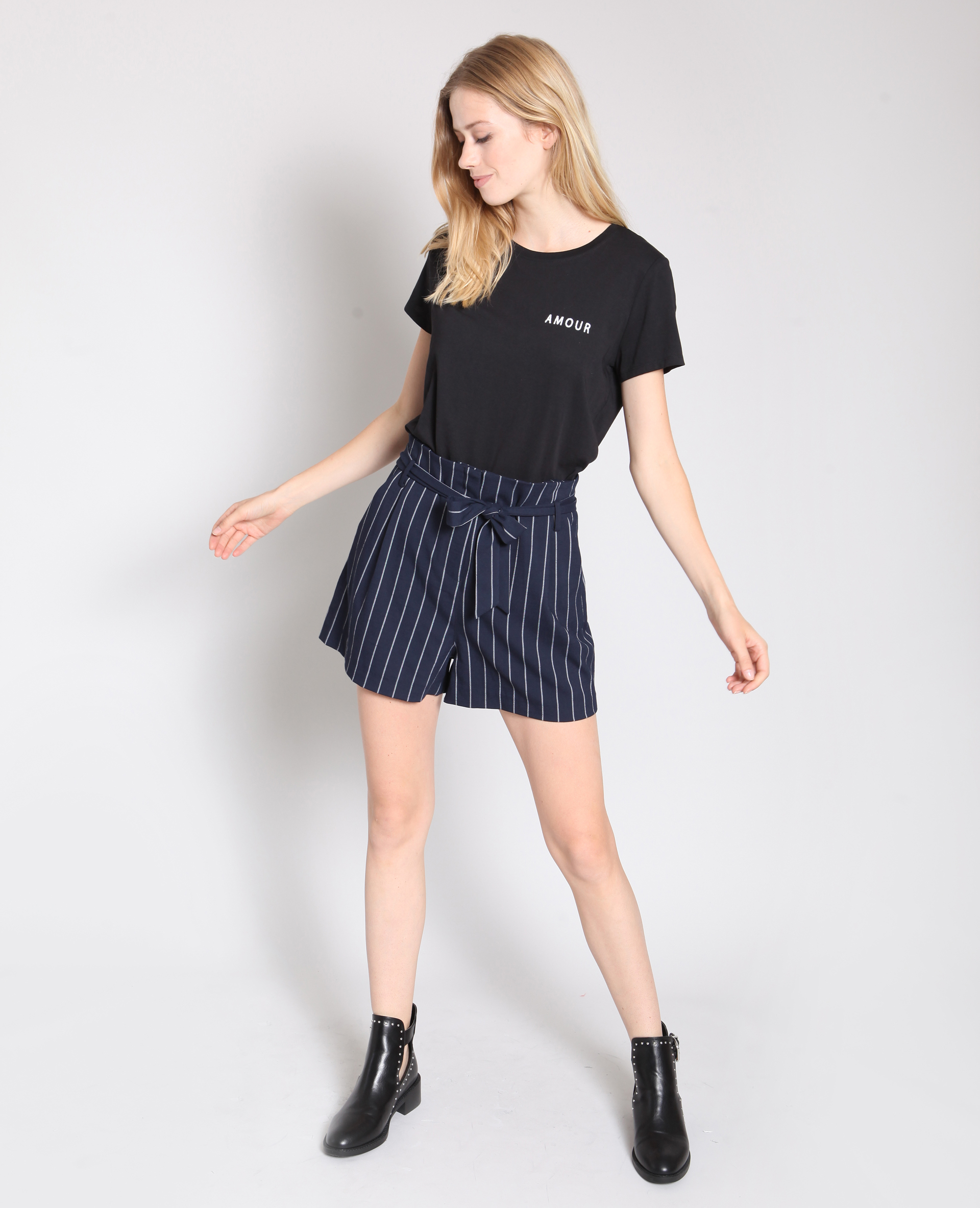 T-shirt amour noir - Pimkie