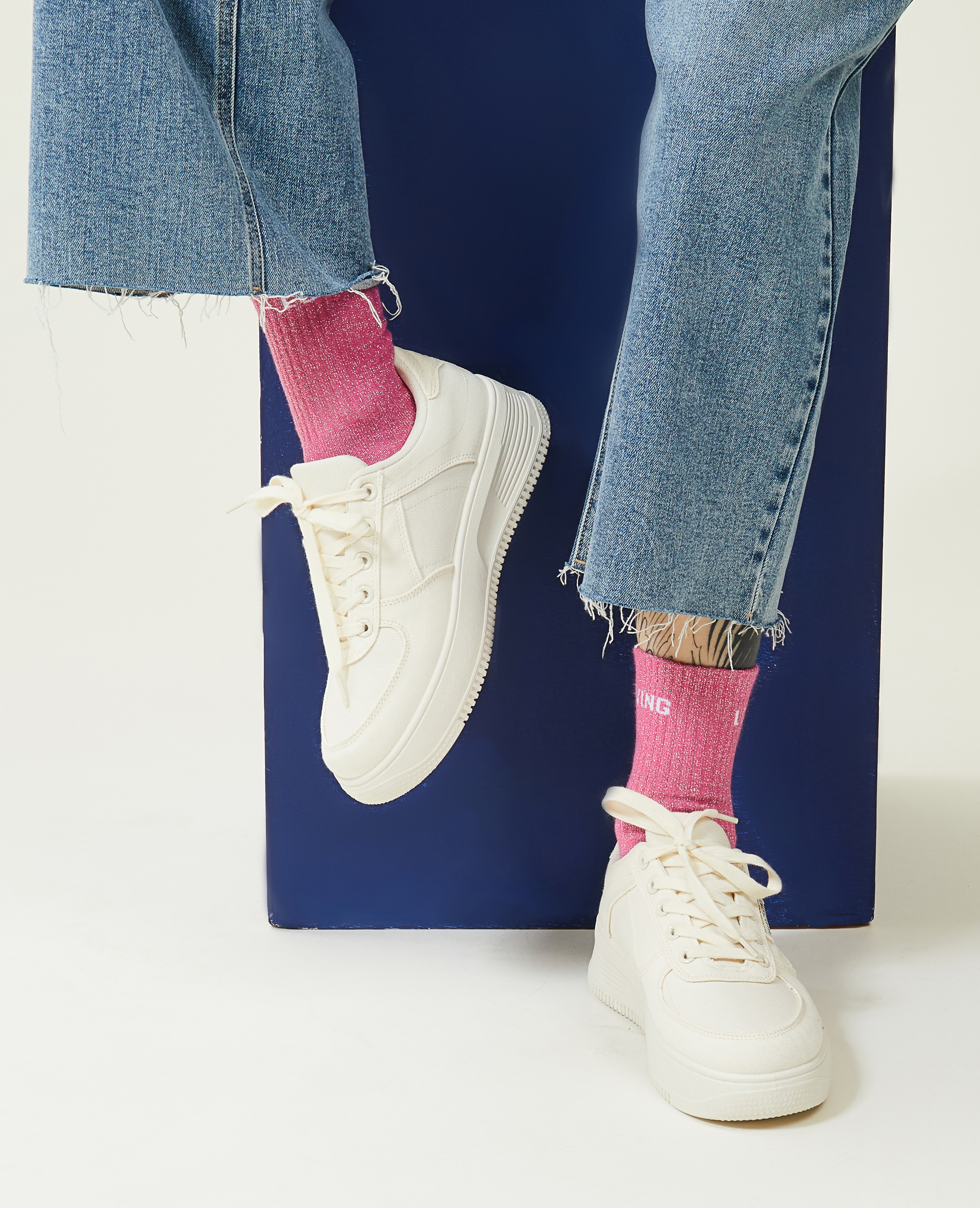 Sneakers en toile blanc - Pimkie