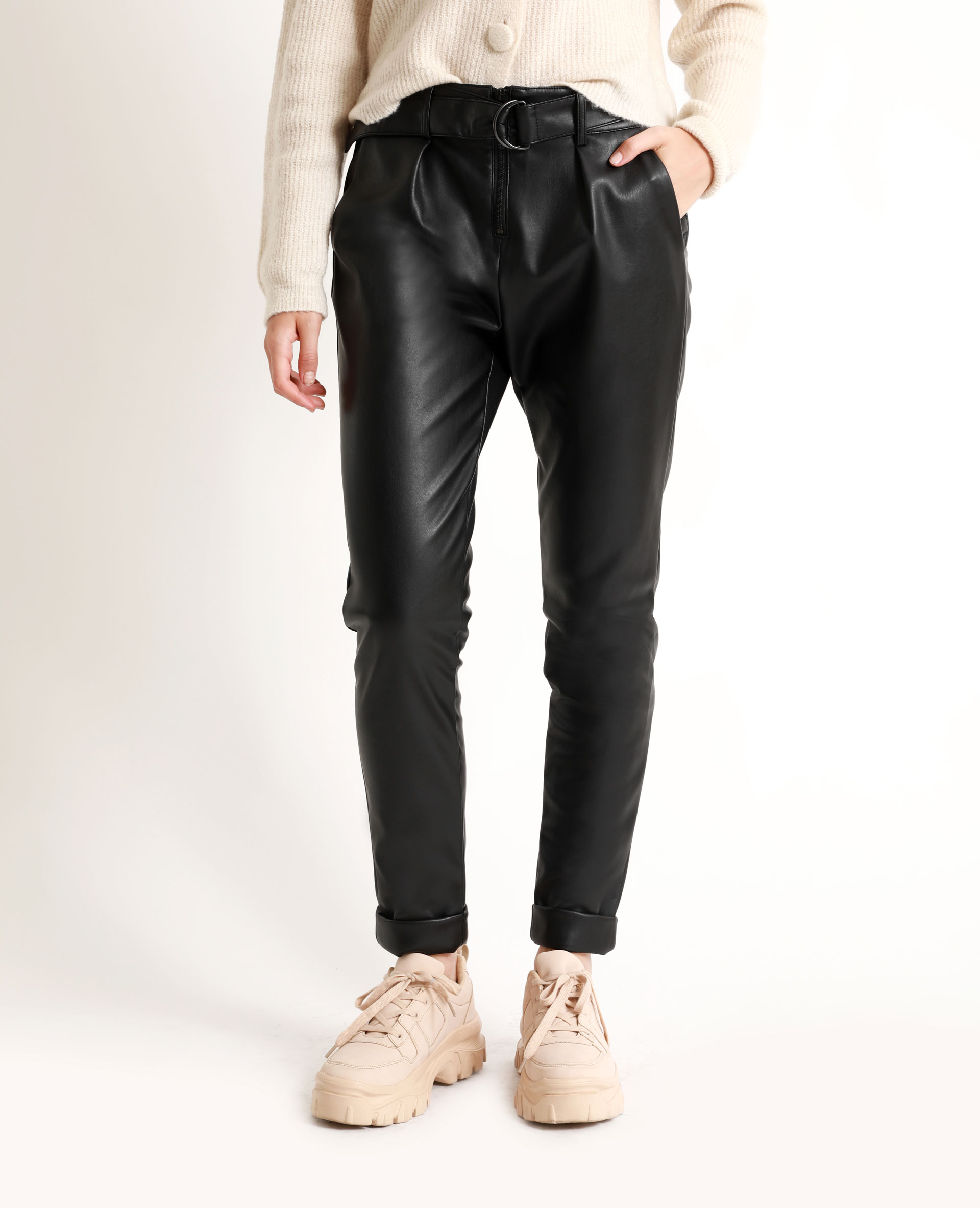 Pantalon en faux cuir