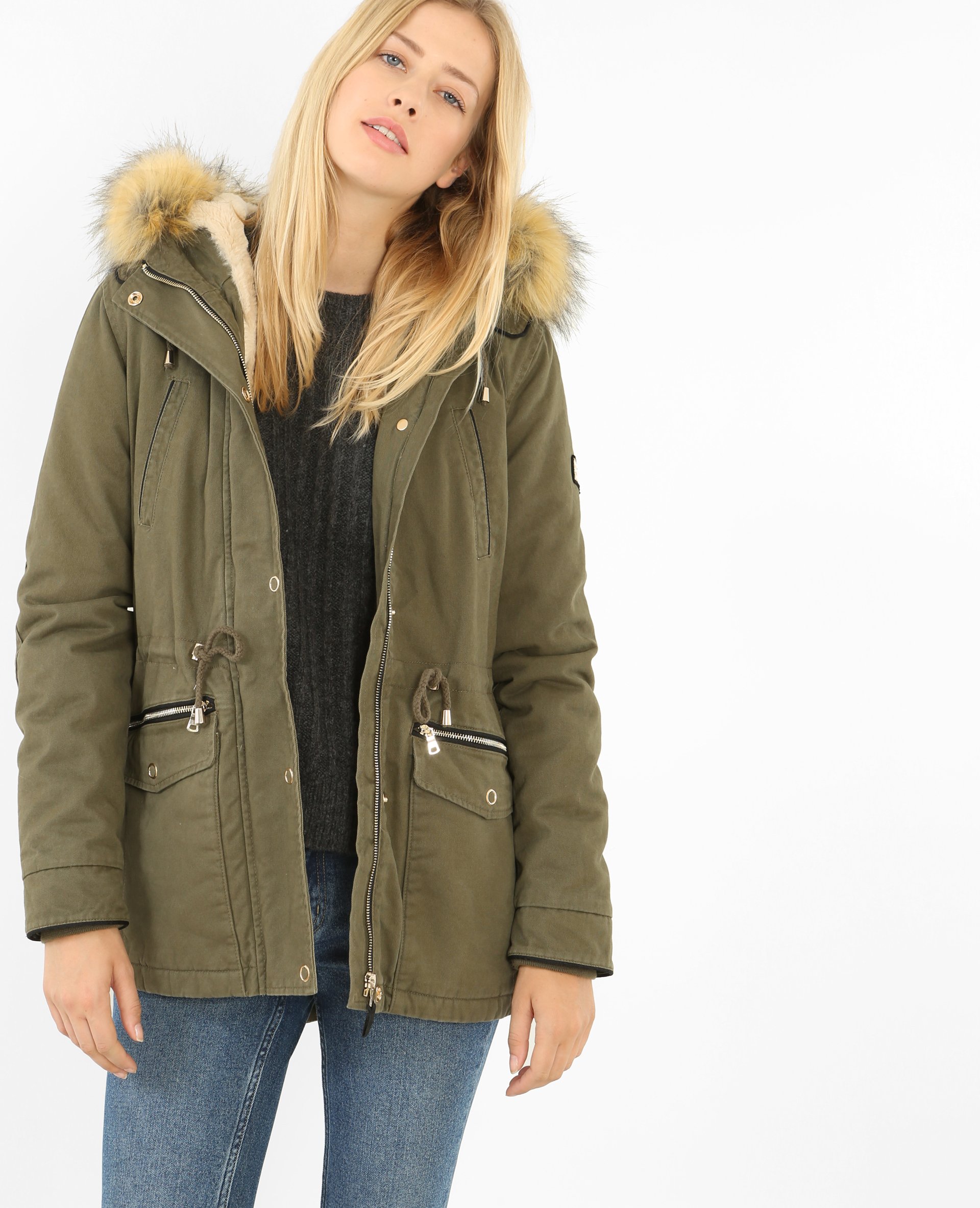 Pimkie manteau kaki clearance