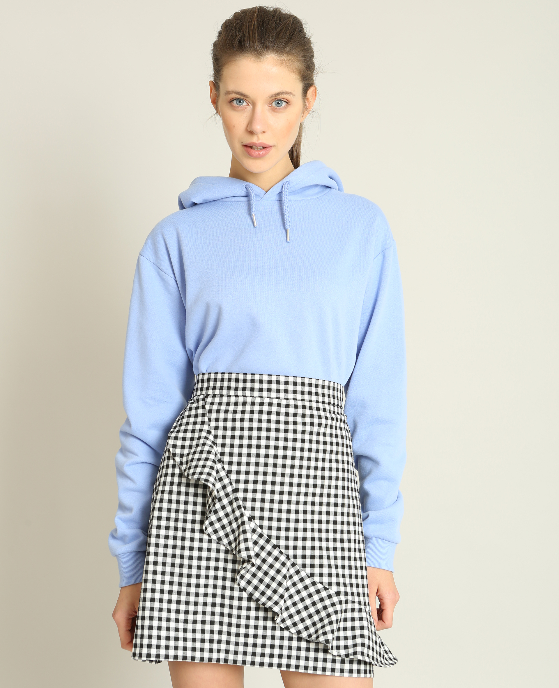 Sweat à capuche bleu - Pimkie