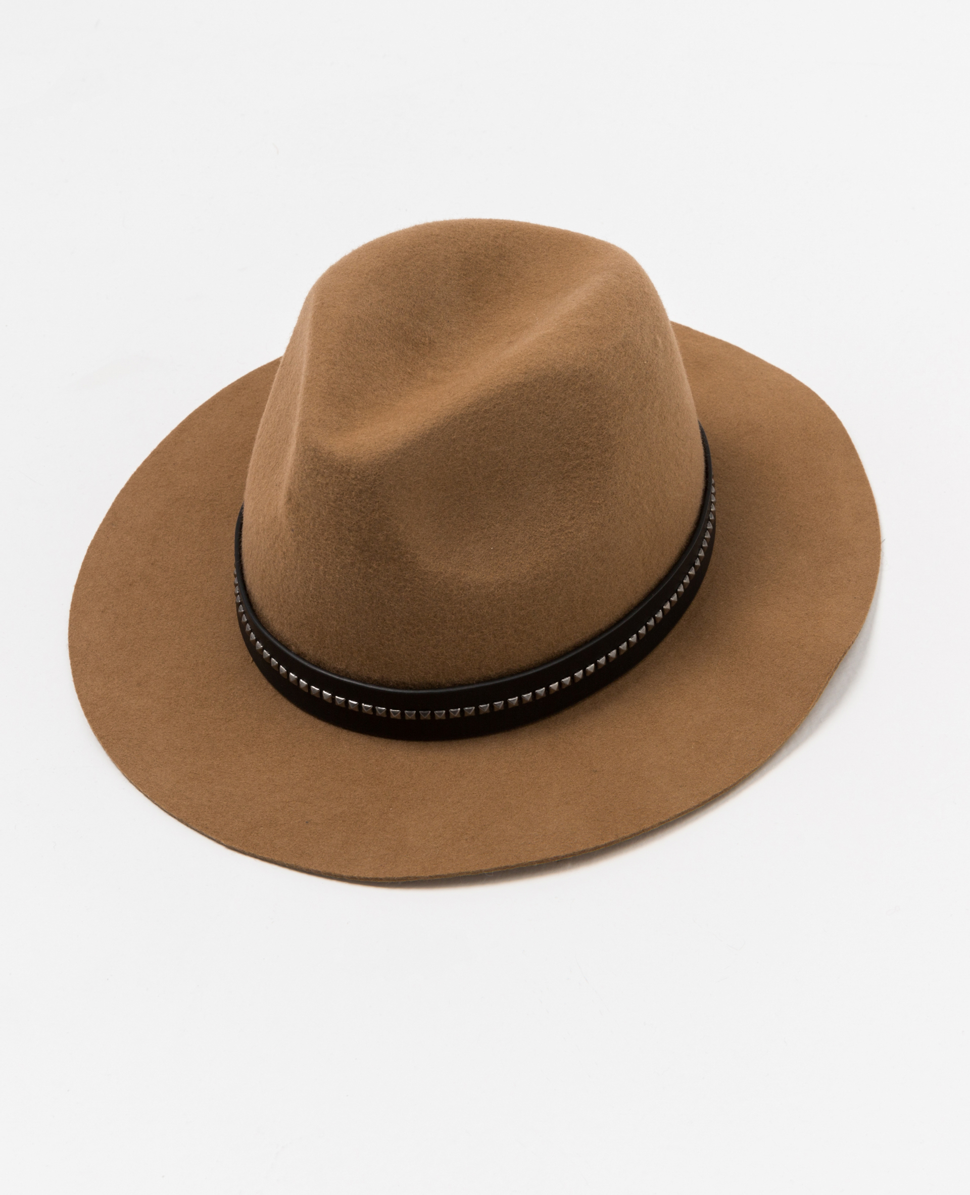 Fedora à bande cloutée beige - Pimkie