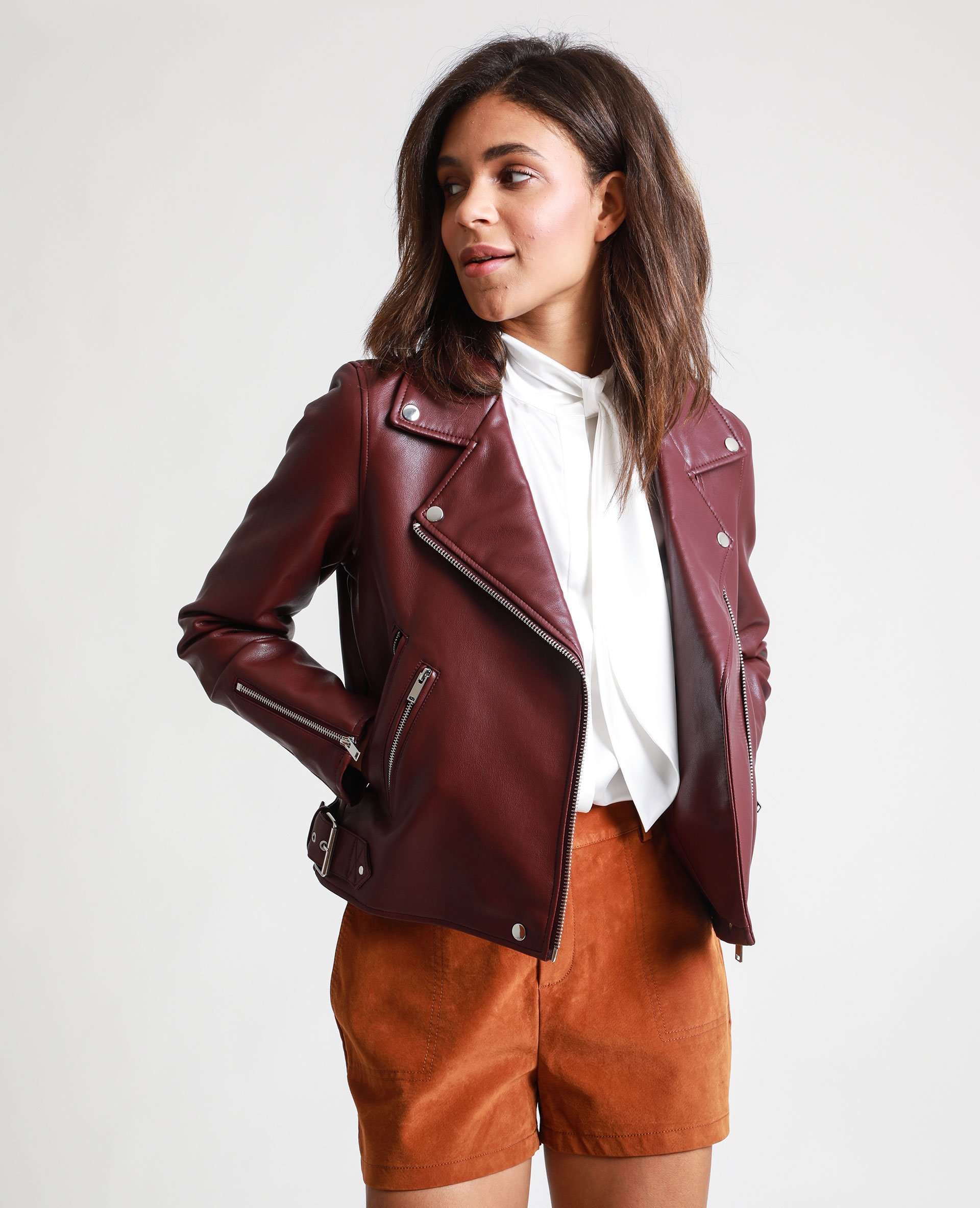 Veste simili hot sale cuir femme pimkie