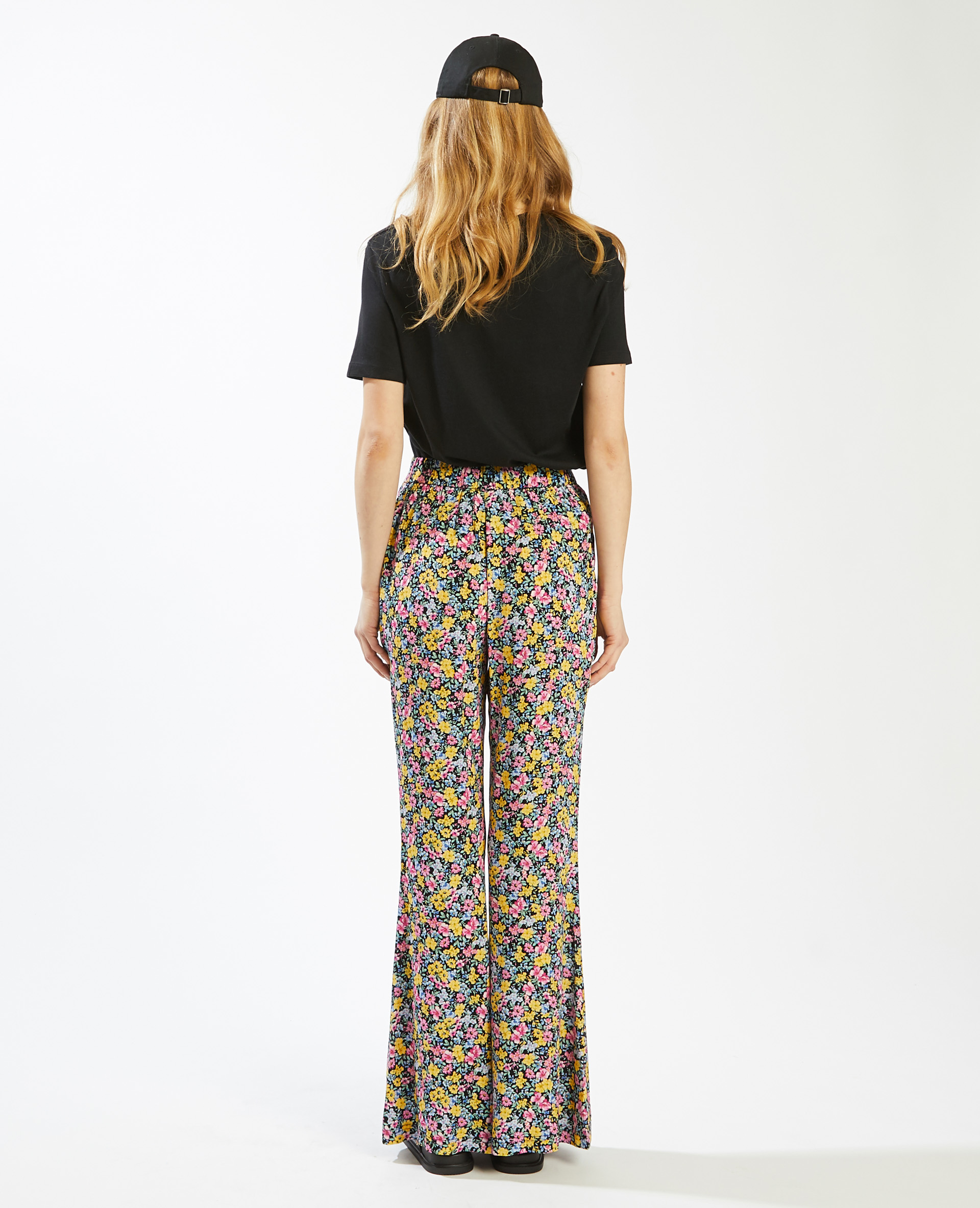 Pantalon à fleurs SMALL rouge - Pimkie