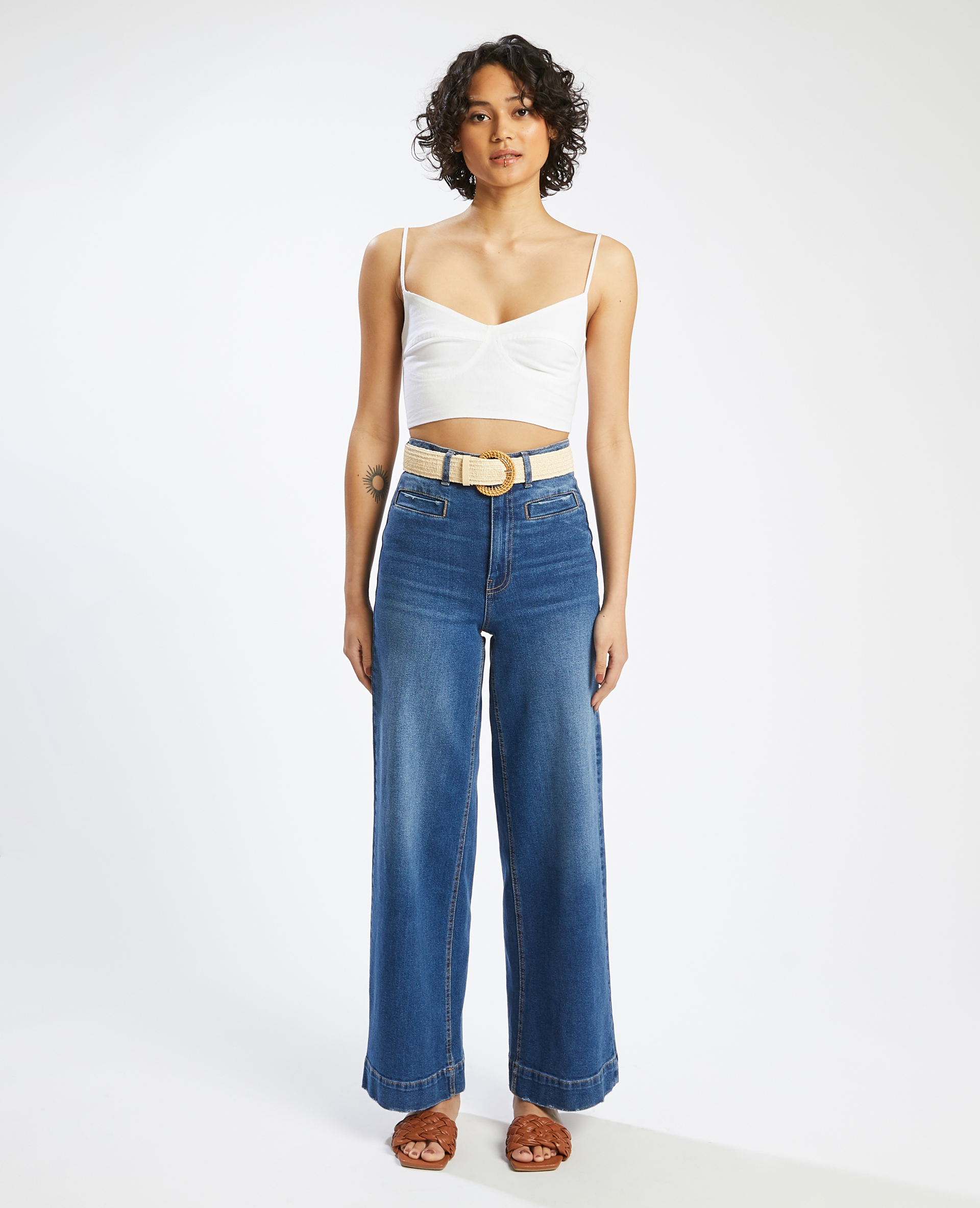 Brassière fines bretelles blanc - Pimkie