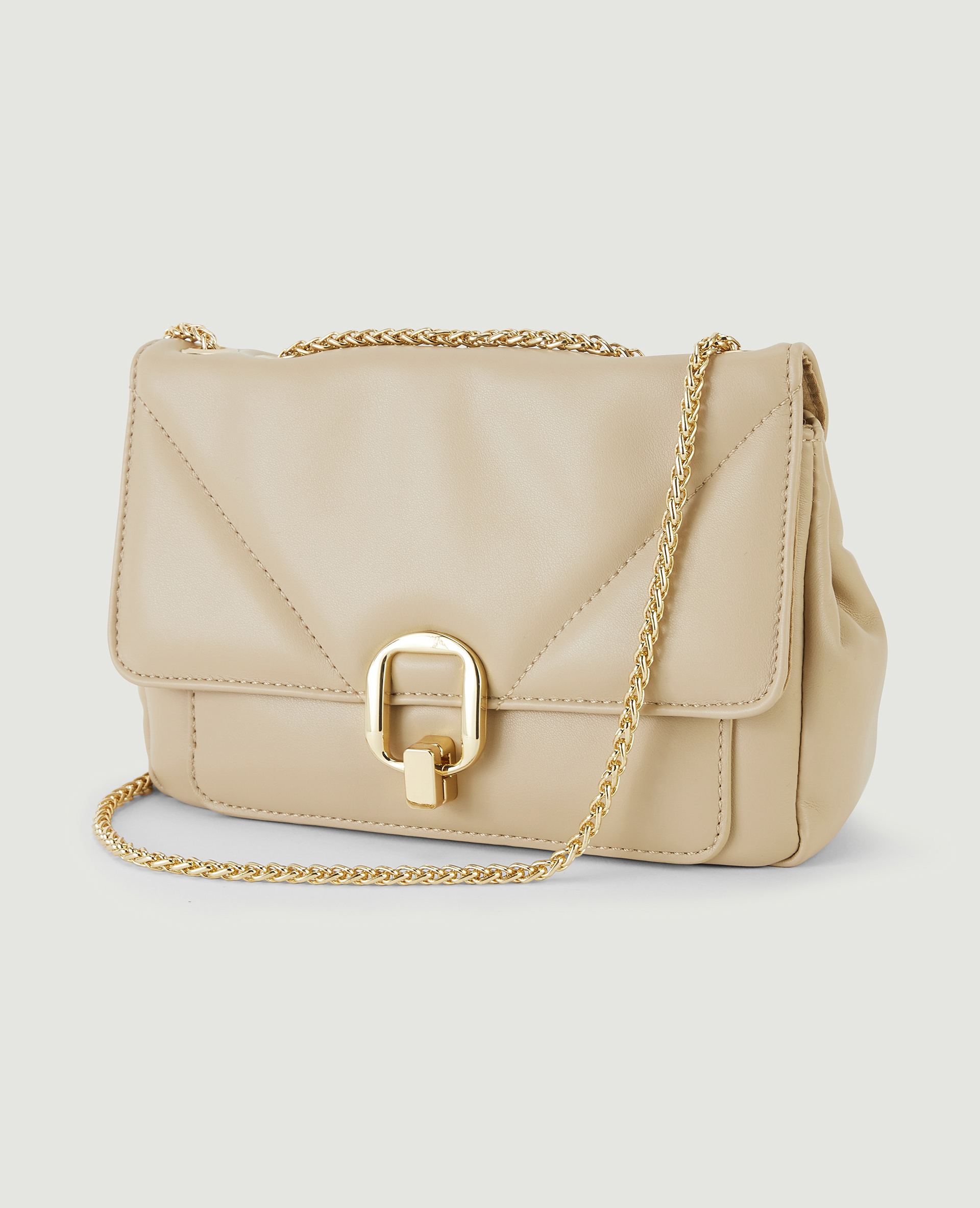 Sac pochette avec chaine beige - Pimkie