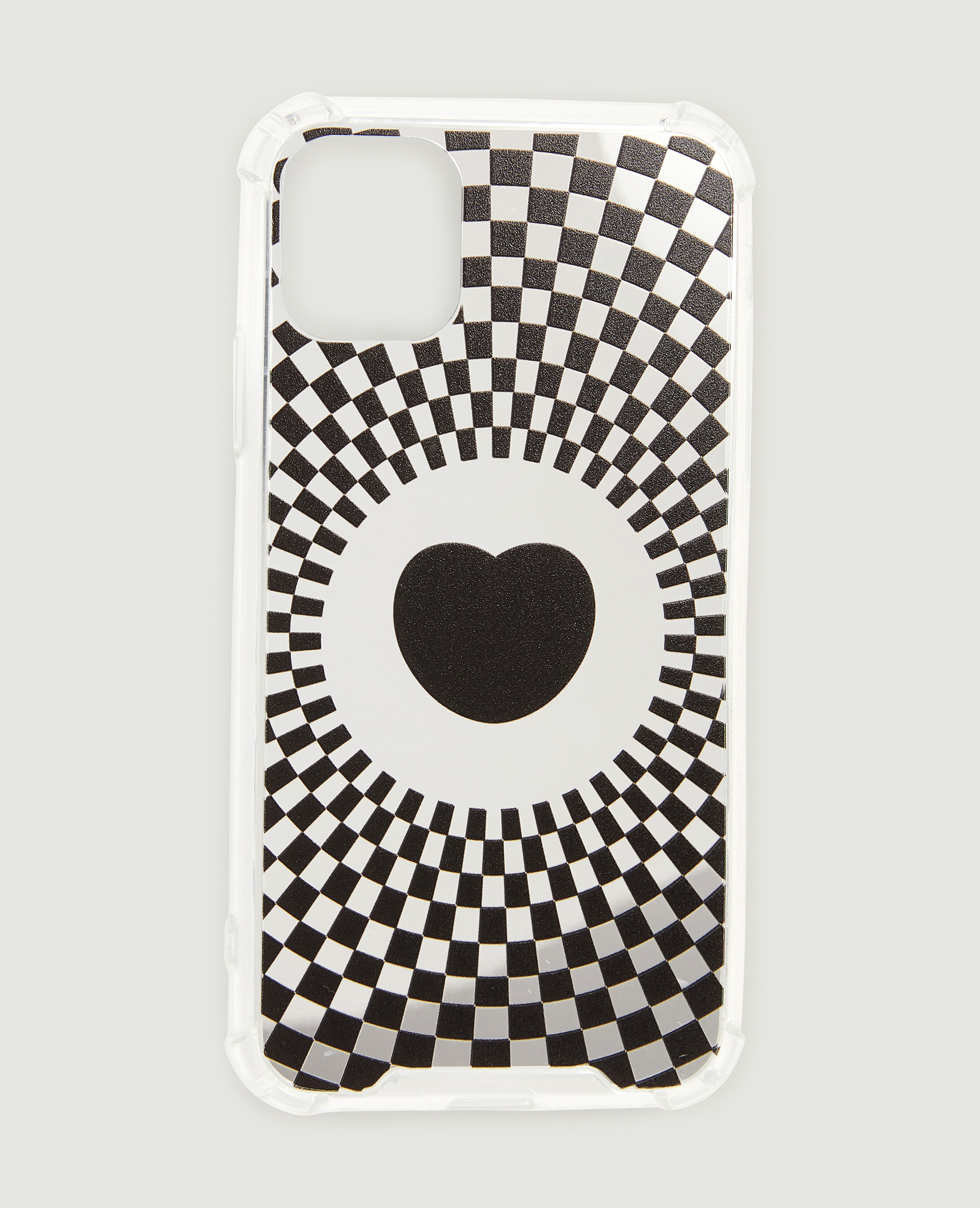 Coque de téléphone motif cœur psychédélique noir - Pimkie