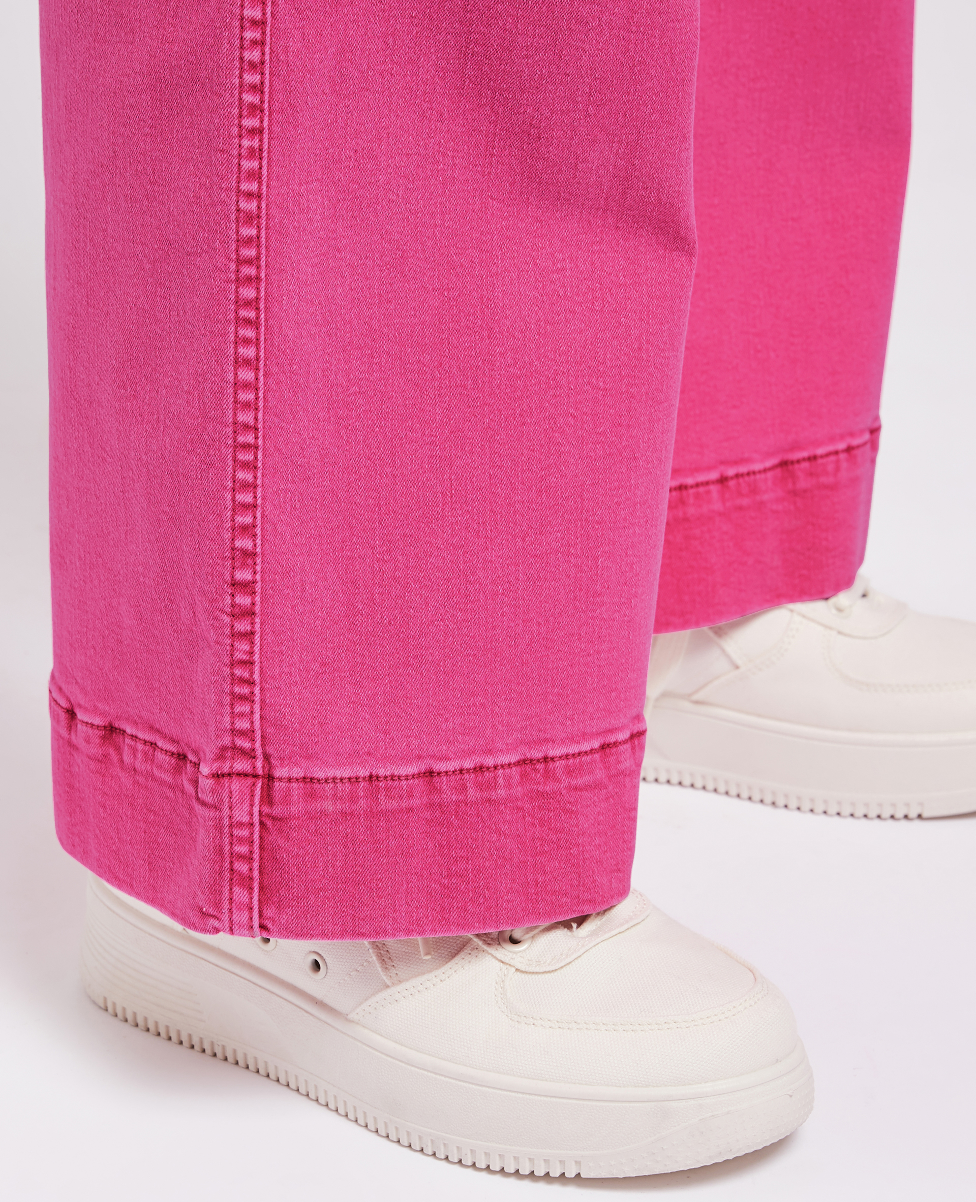 Jean large effet délavé rose - Pimkie