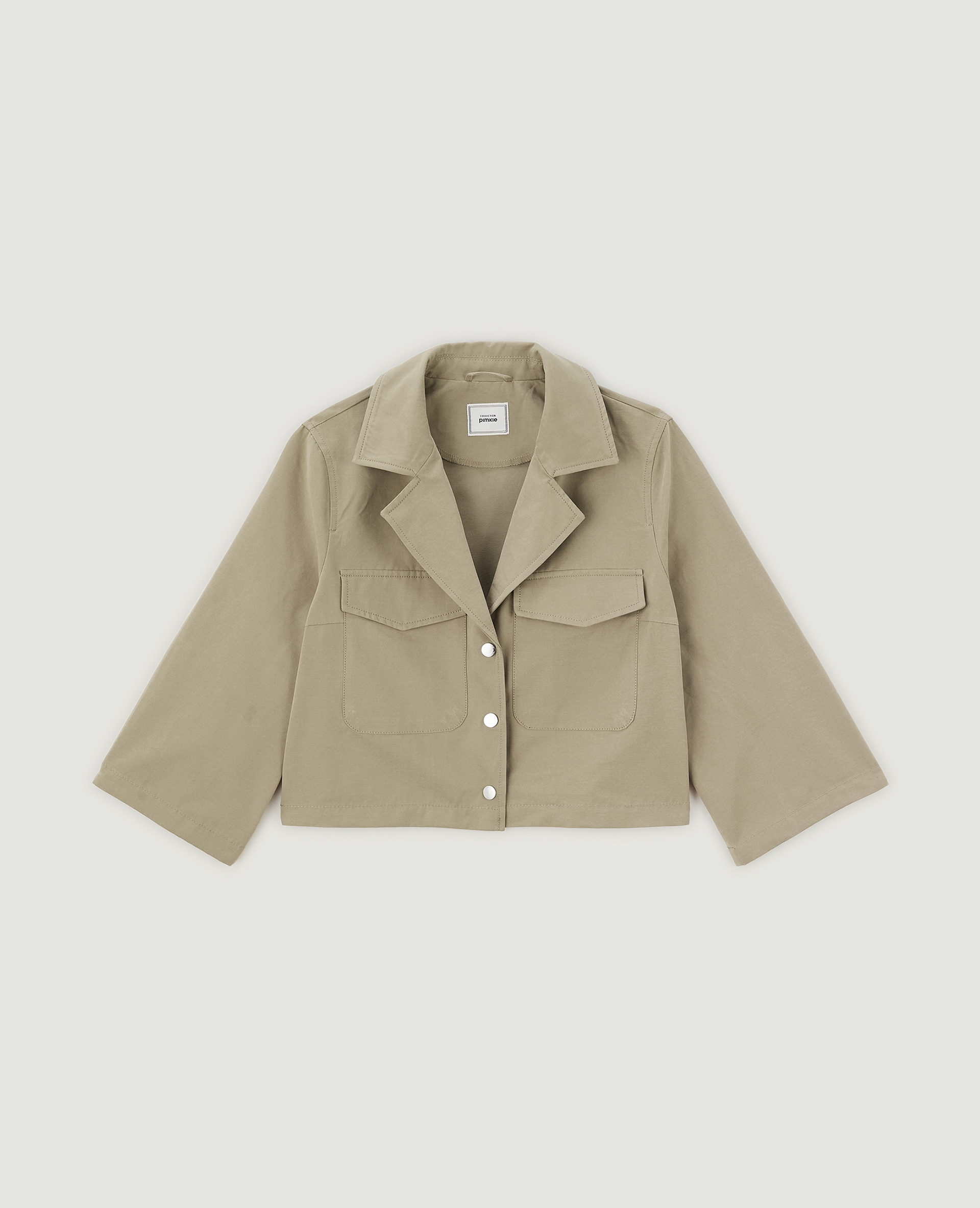 Veste courte avec pressions marron - Pimkie