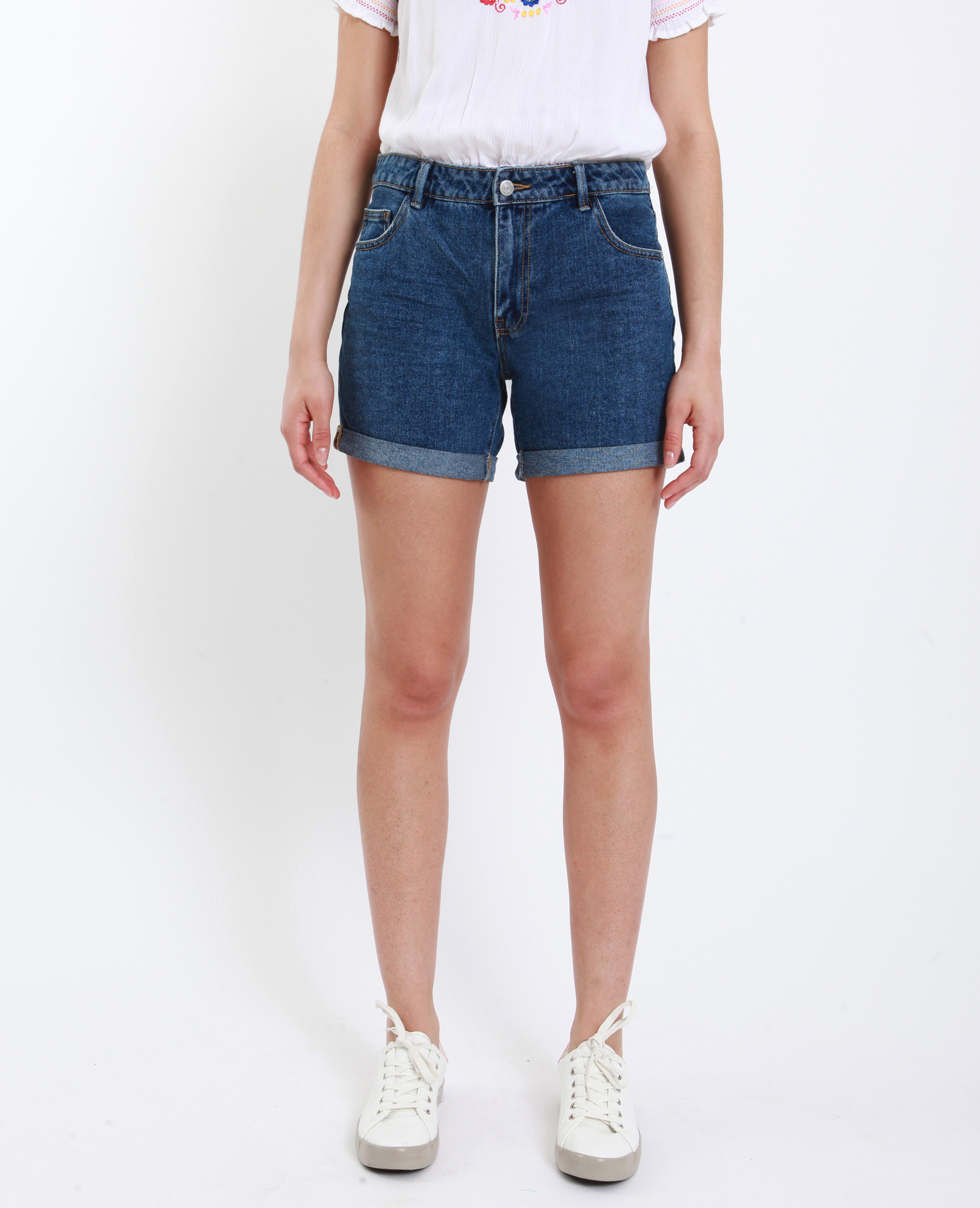 Short mom bleu brut - Pimkie