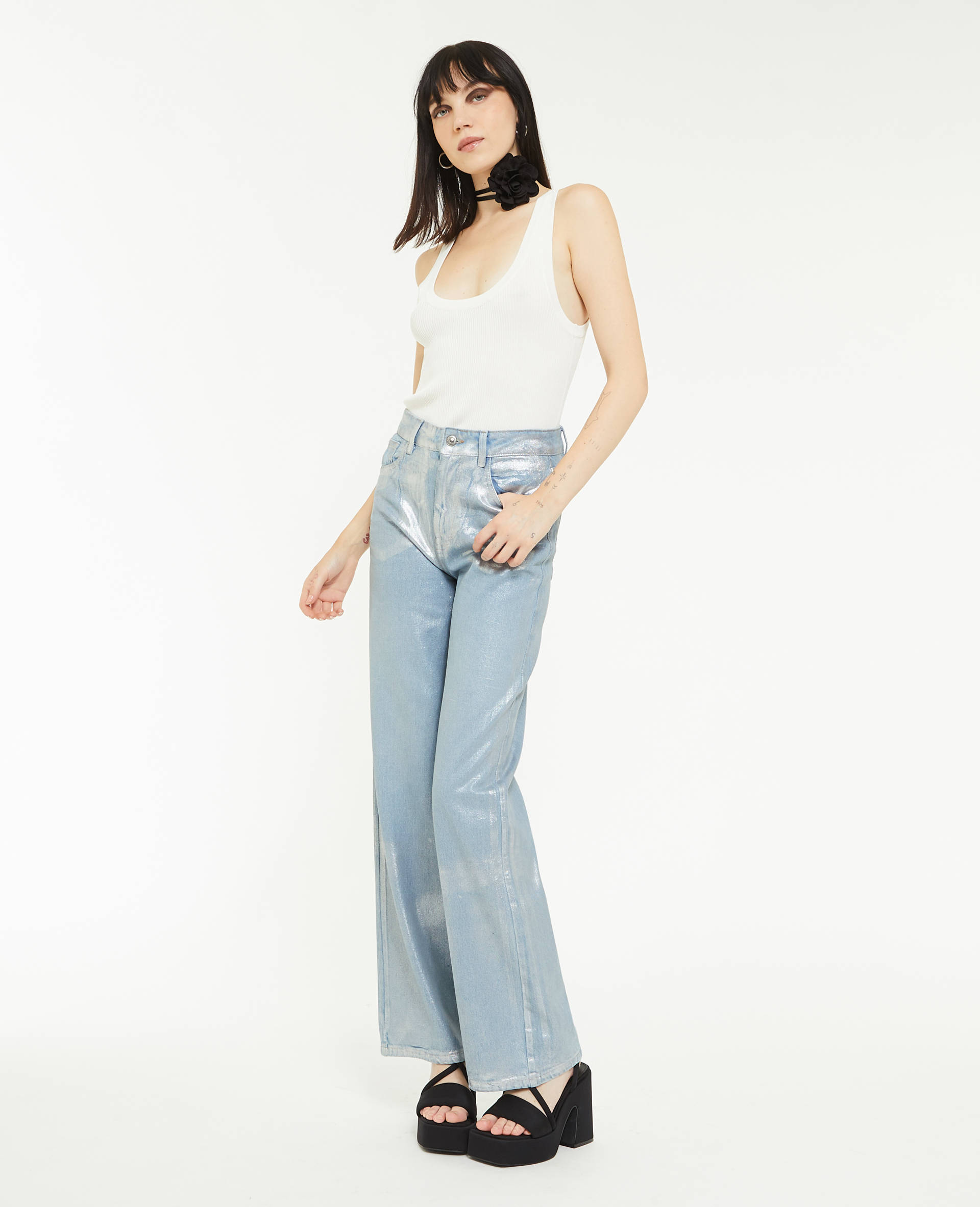 Jean enduit femme pimkie best sale