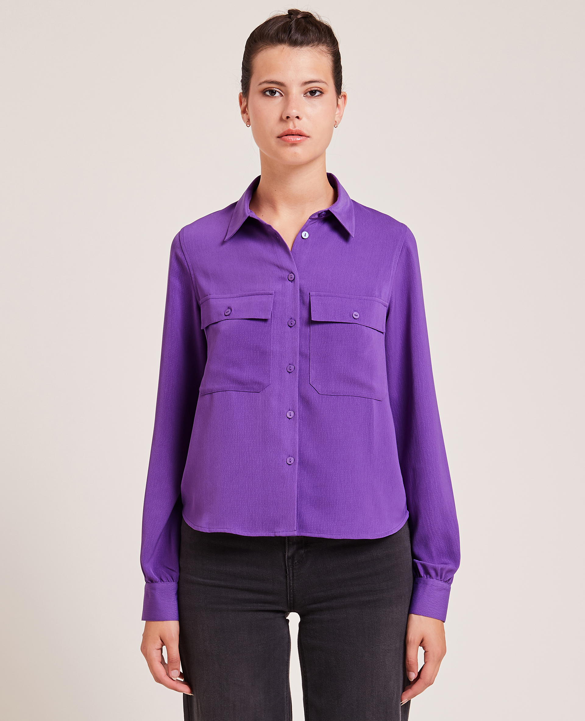 Chemise fluide violet - Pimkie