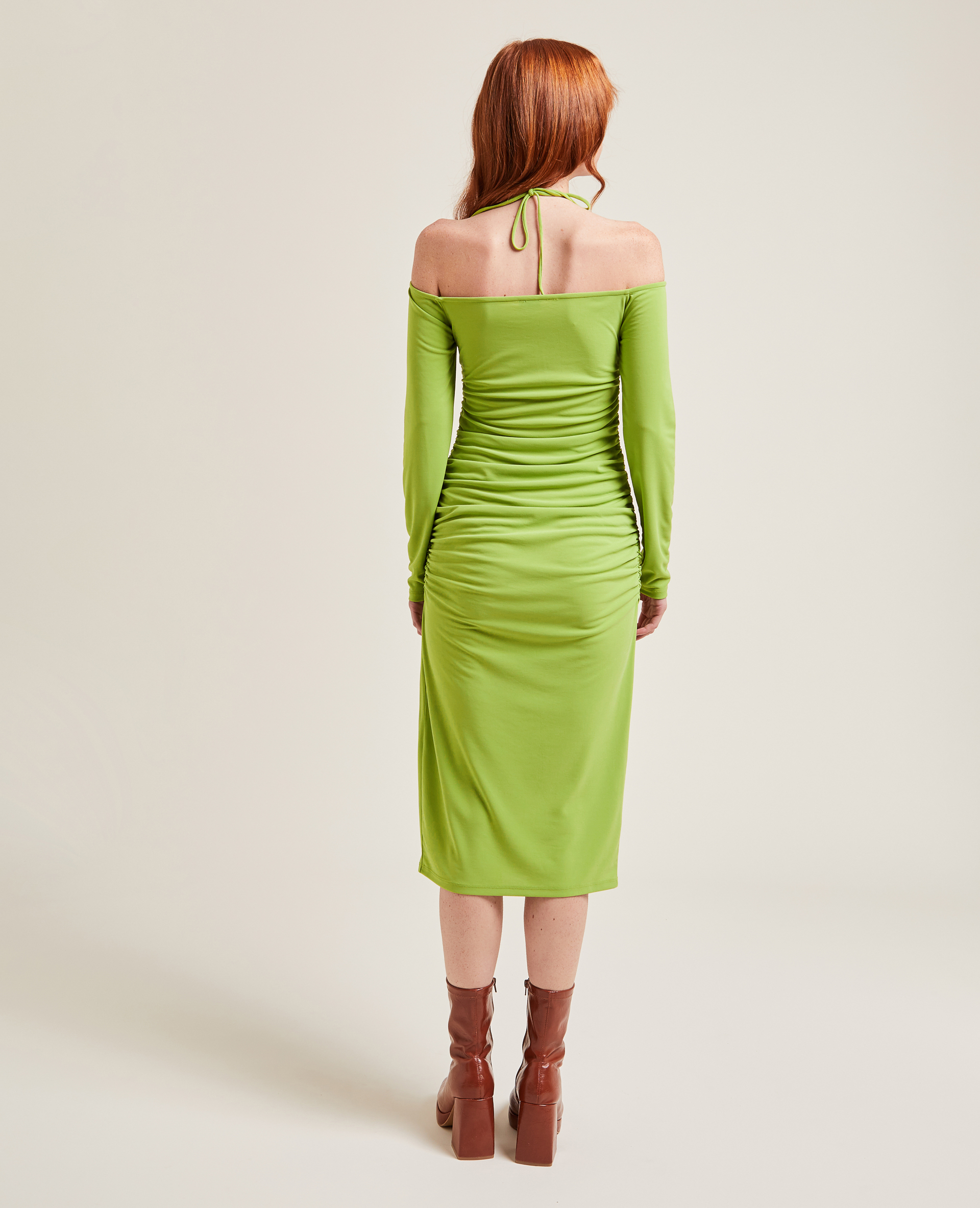Robe longue tour de cou vert olive - Pimkie