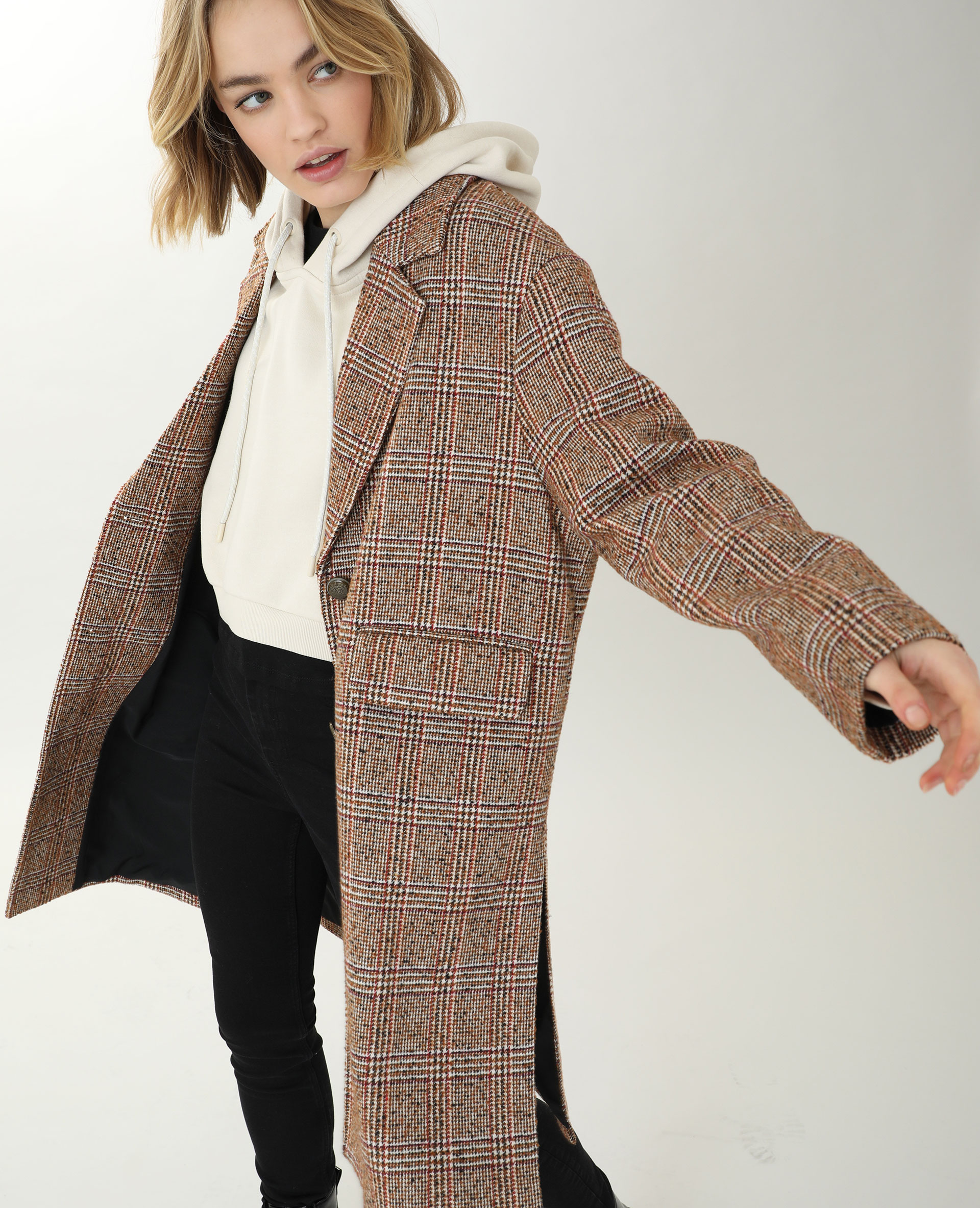 Manteau a on sale carreaux