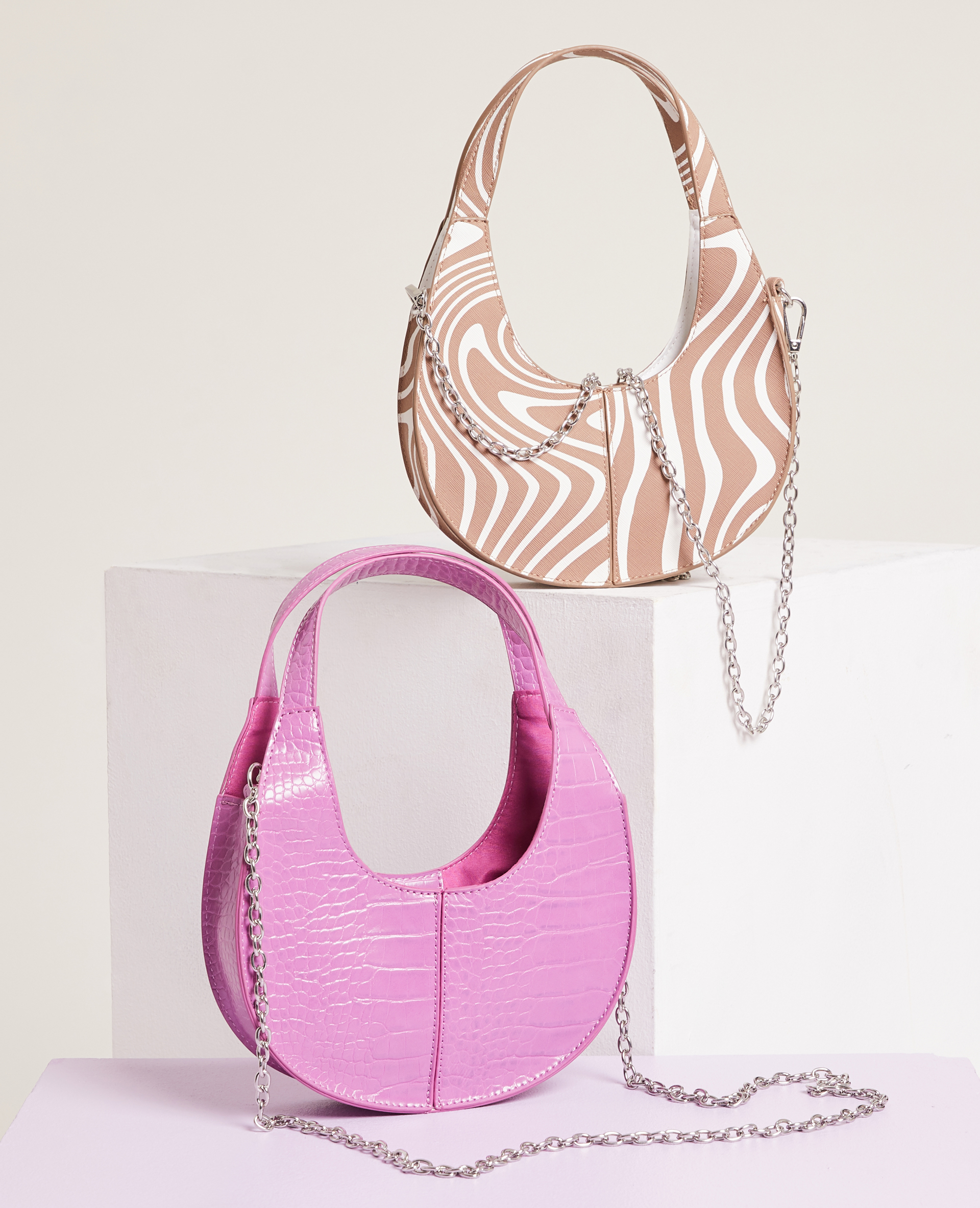 Sac shop rond rose