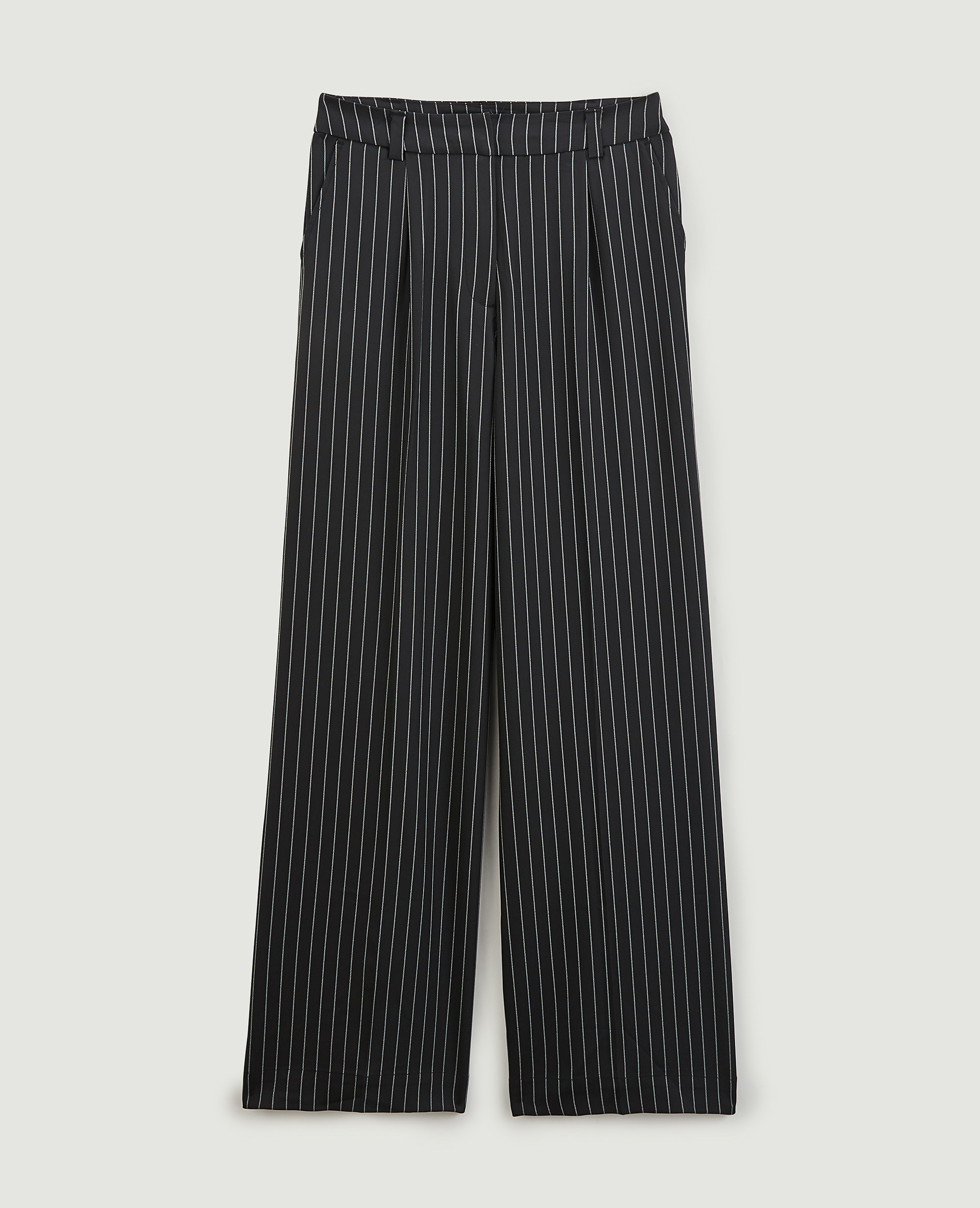 Pantalon large et droit noir - Pimkie