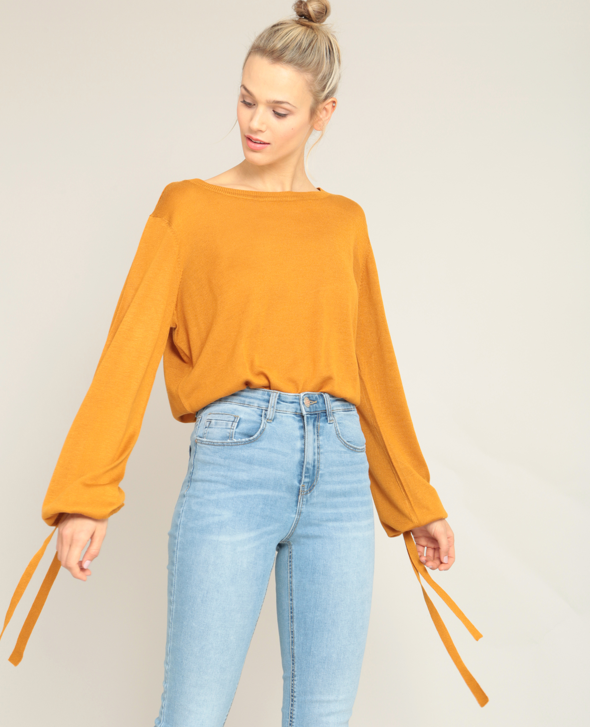 Pull manche store évasée
