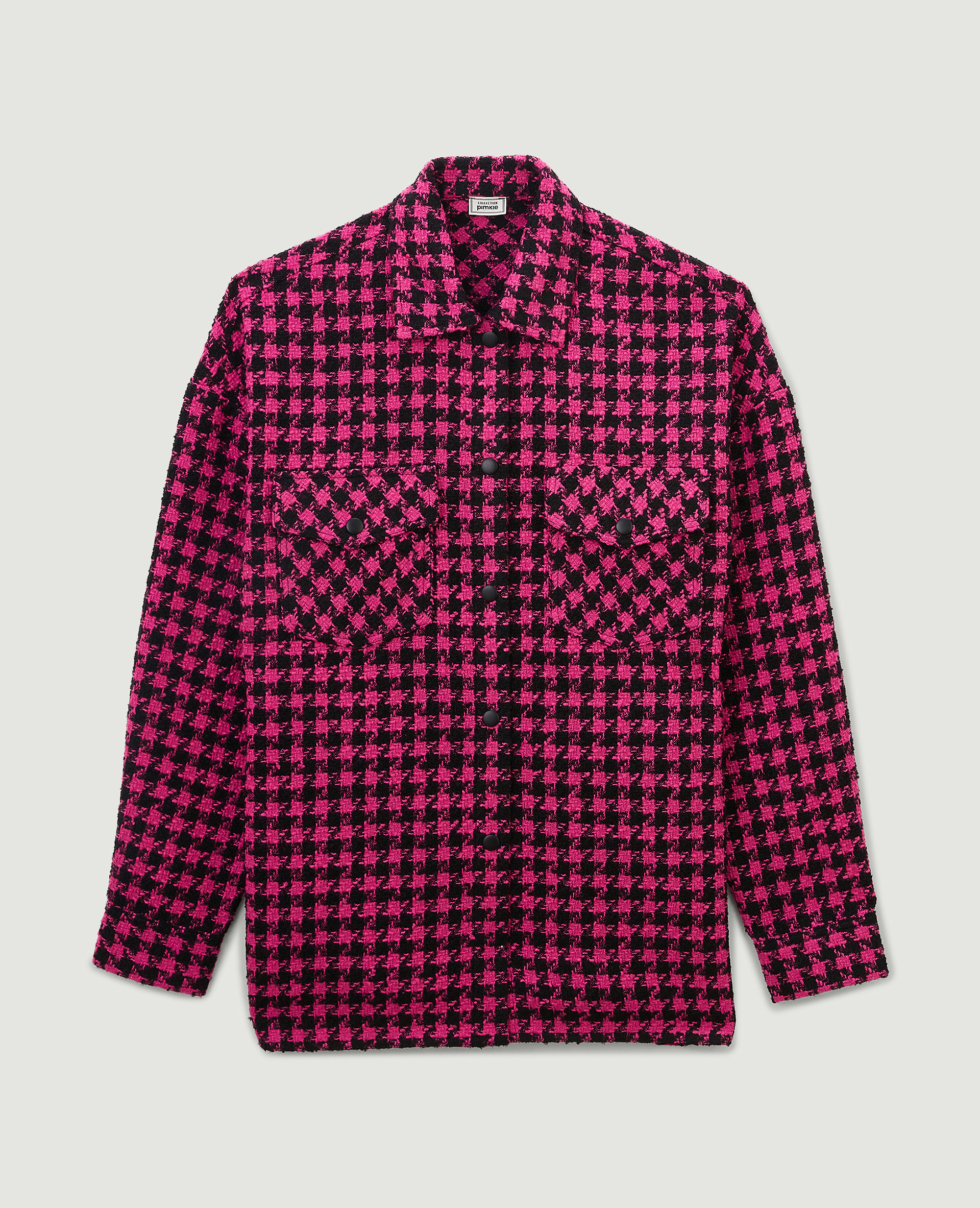 Surchemise en tweed rose - Pimkie