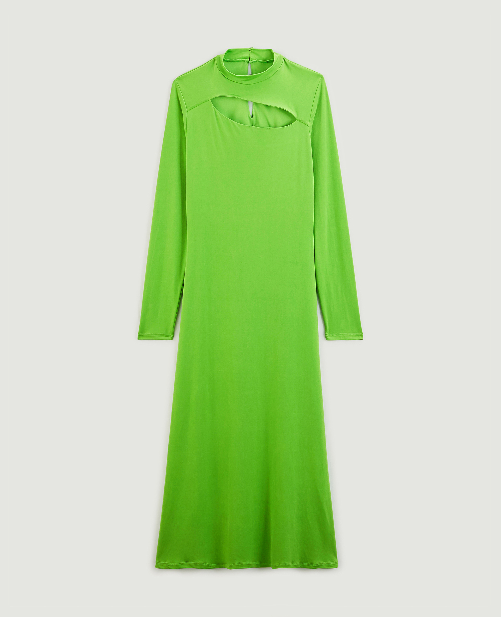 Robe longue avec ouverture devant vert olive - Pimkie