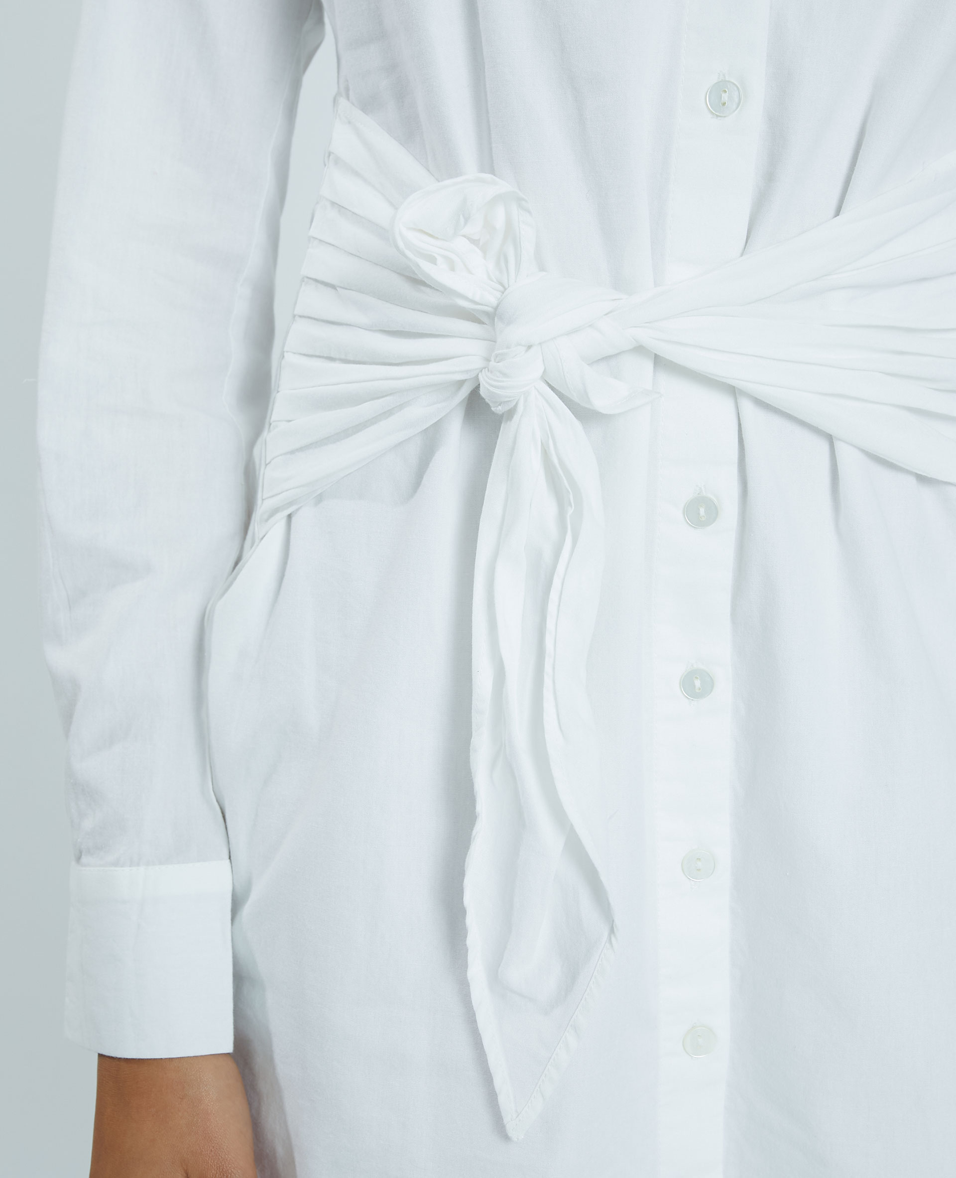 Robe chemise blanc cassé - Pimkie