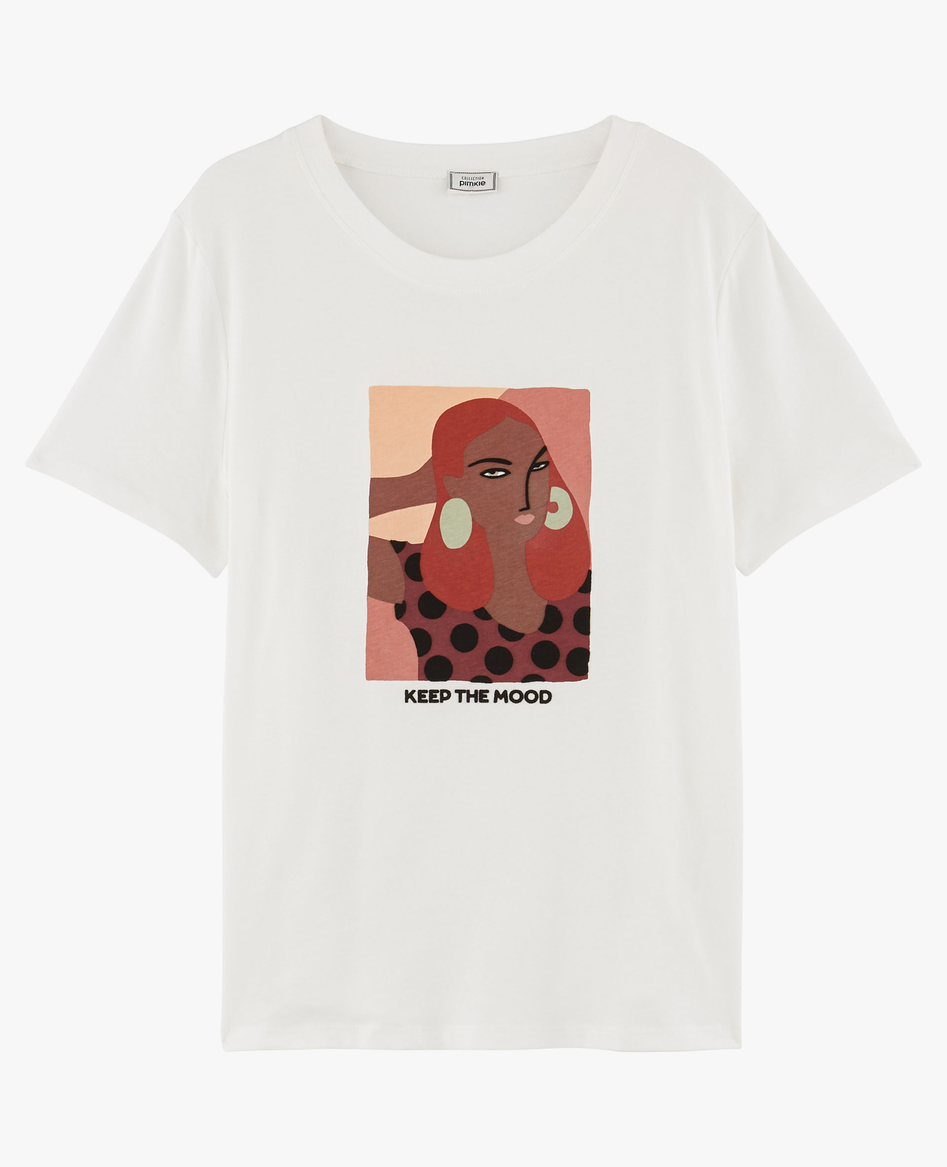 T-shirt imprimé blanc cassé - Pimkie