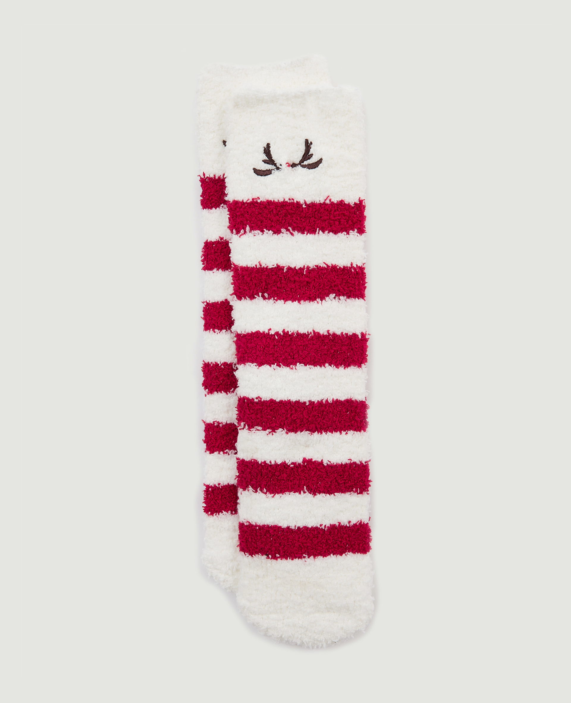 Paire de chaussettes motif Noël écru - Pimkie
