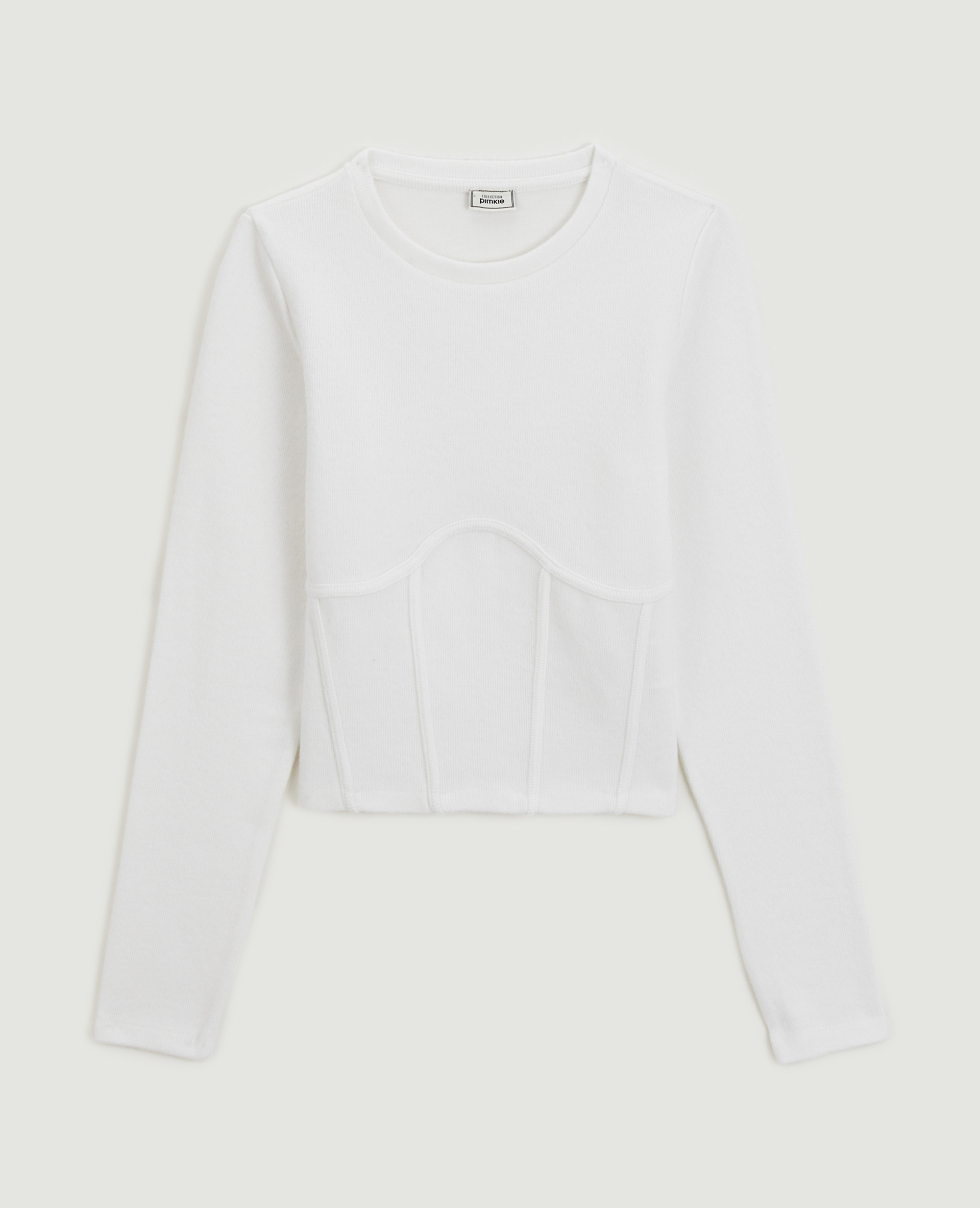Pull façon corset blanc - Pimkie