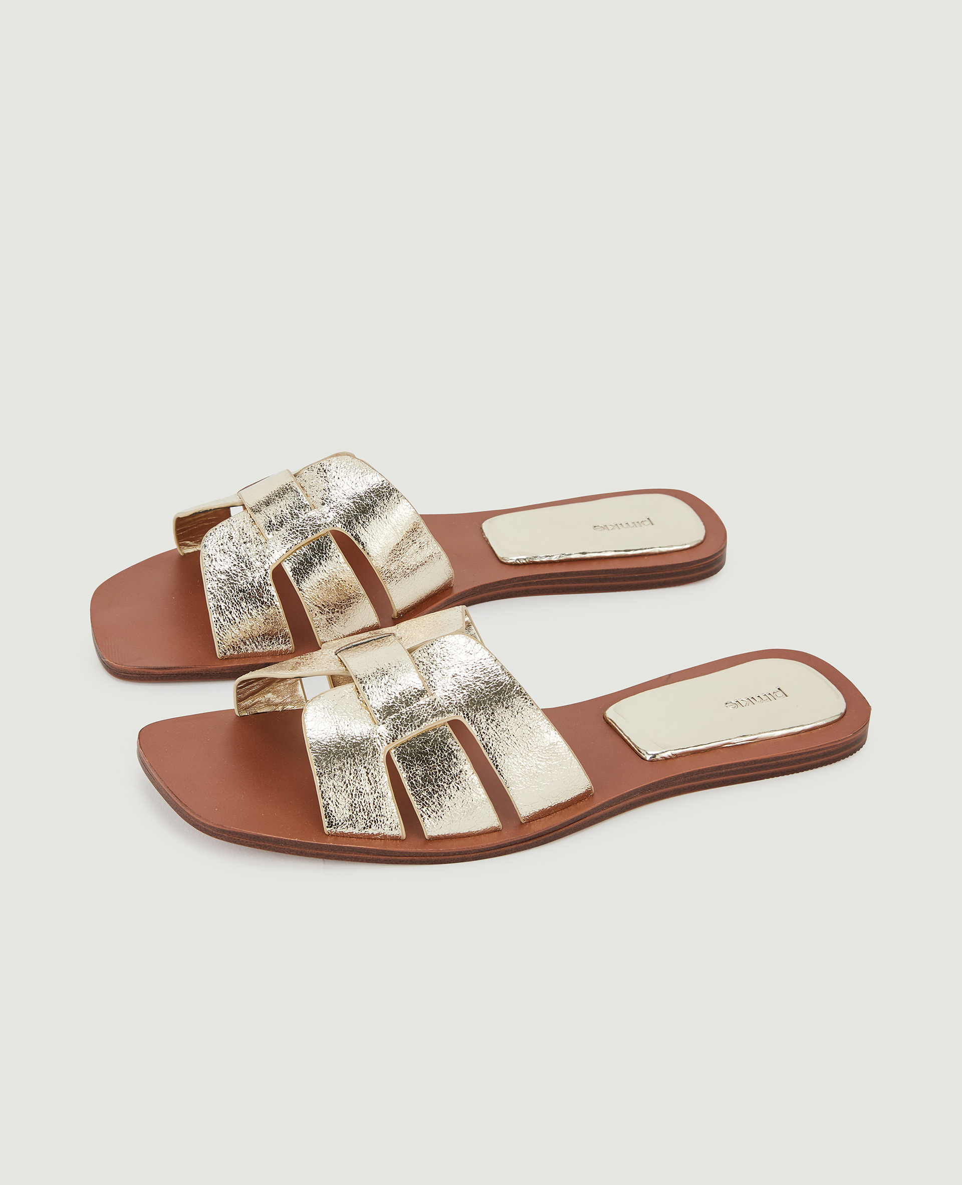 Mules plates doré - Pimkie