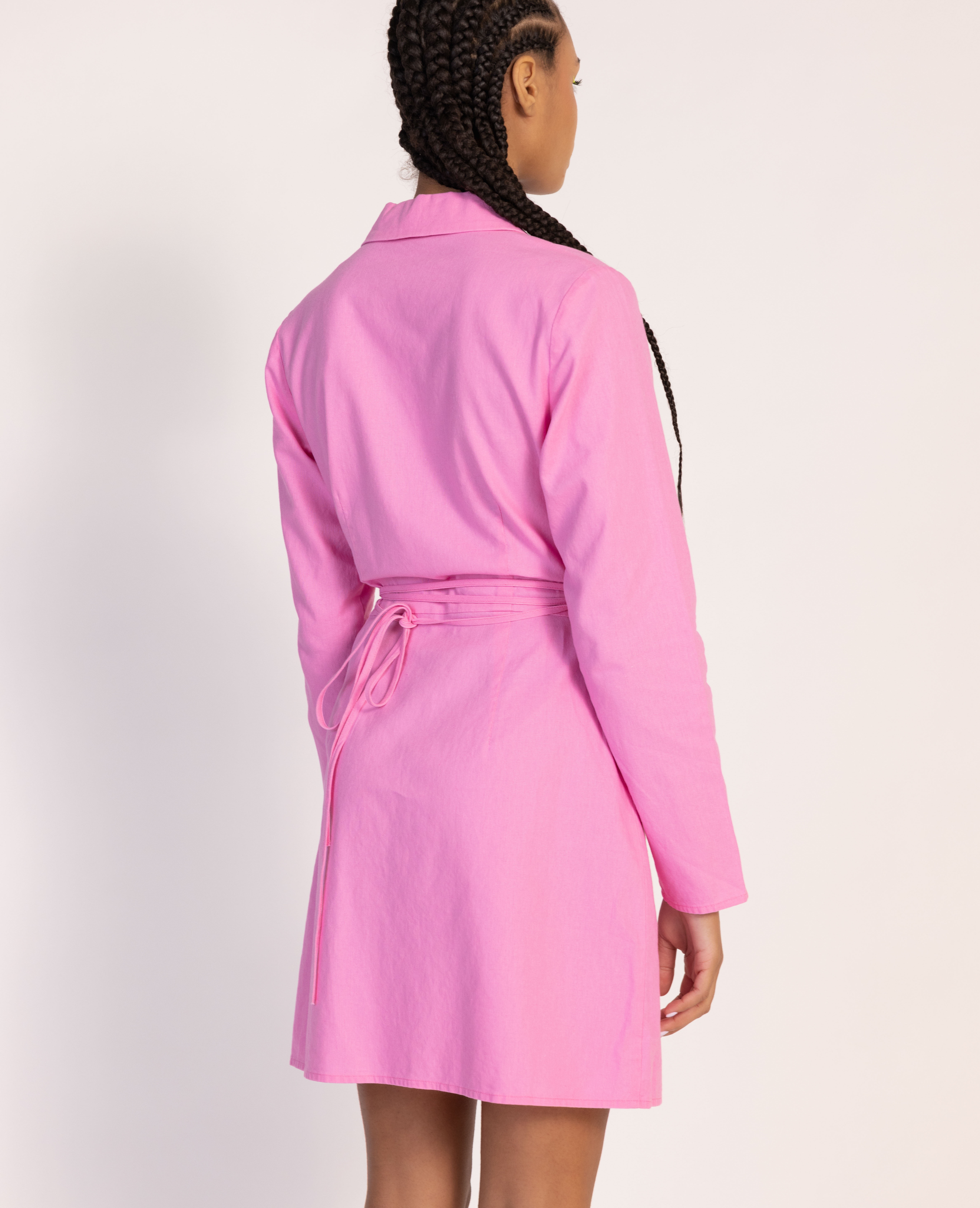 Robe blazer cache-cœur rose - Pimkie