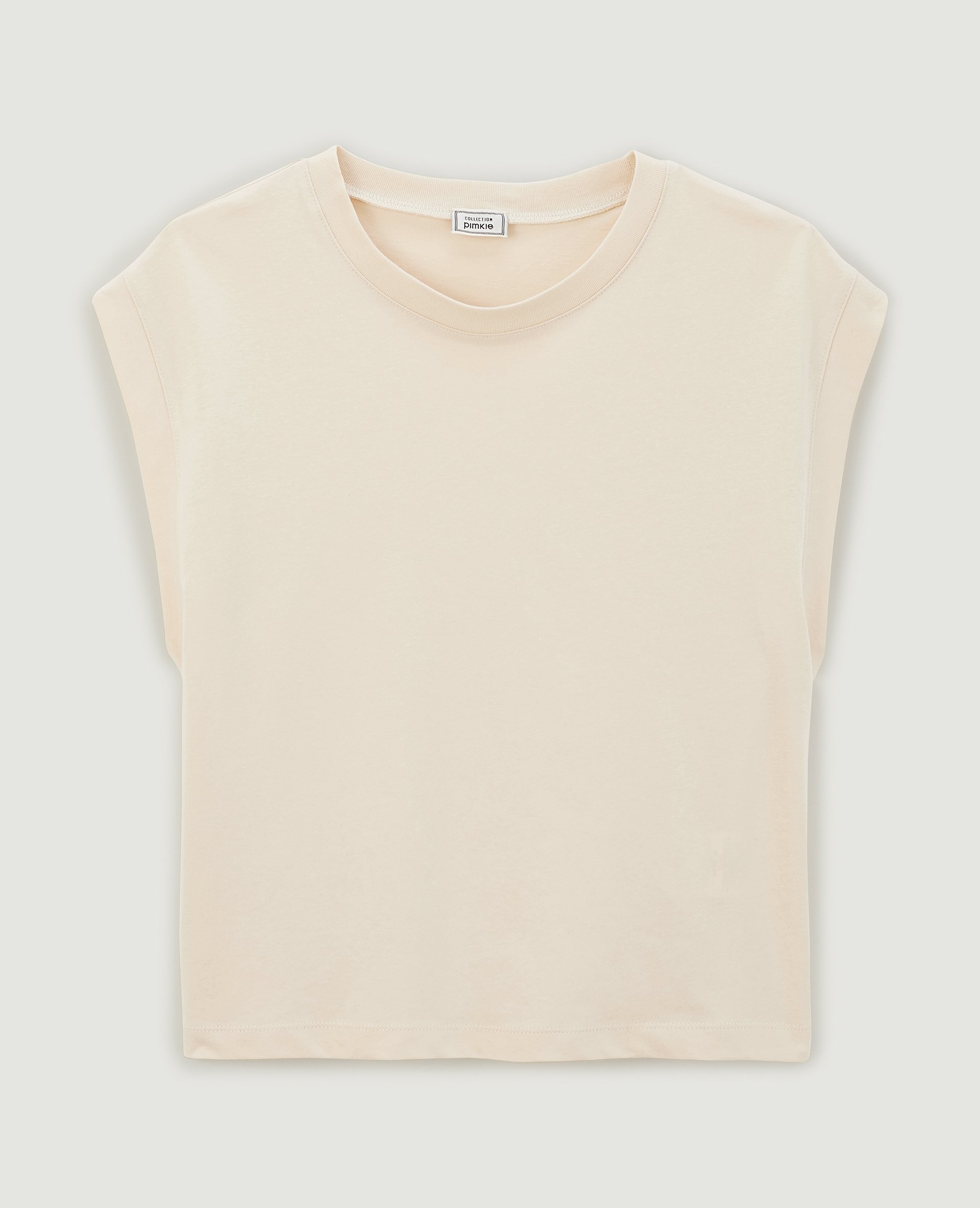 T-shirt sans manches beige - Pimkie