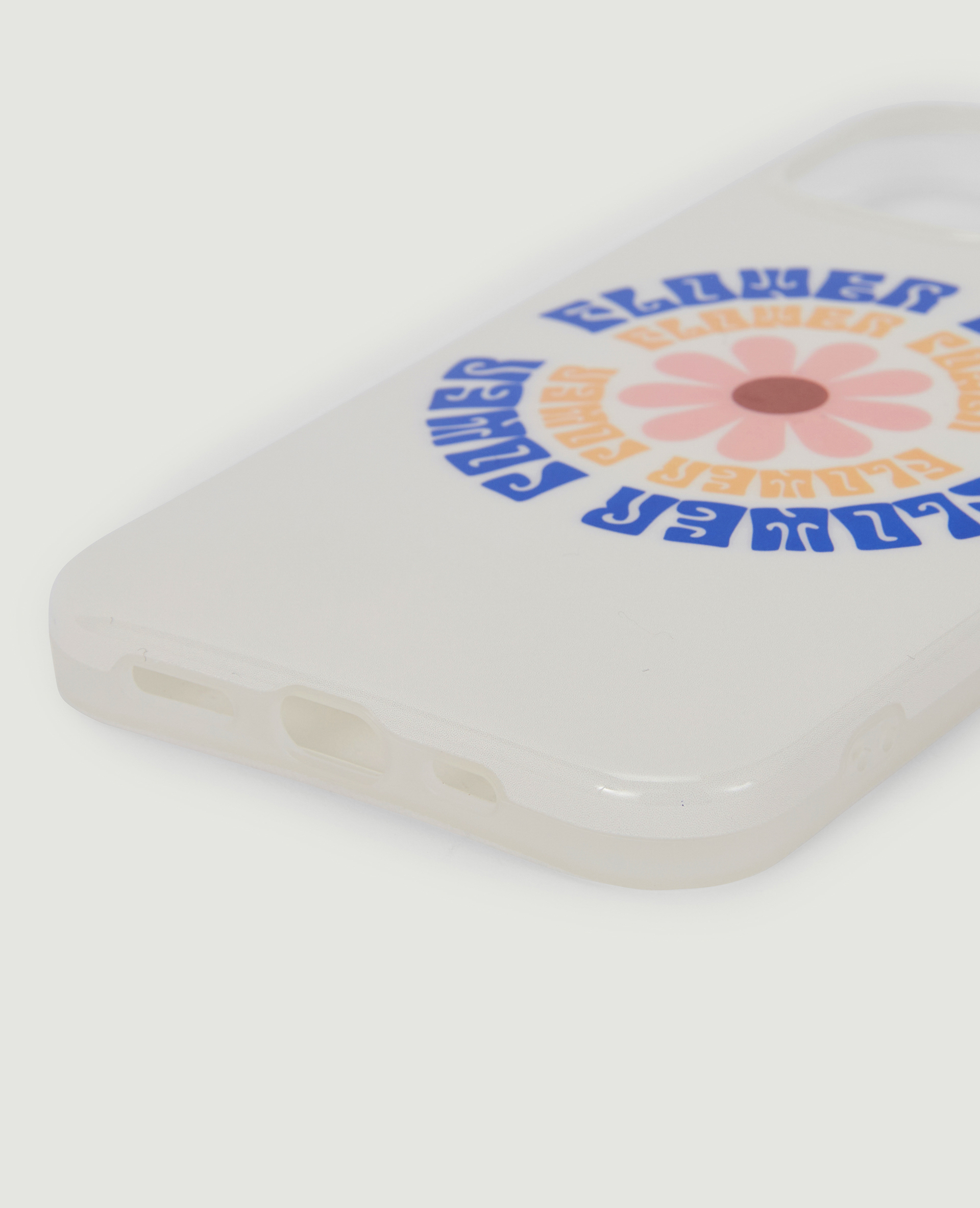 Coque iPhone Flower Power blanc - Pimkie