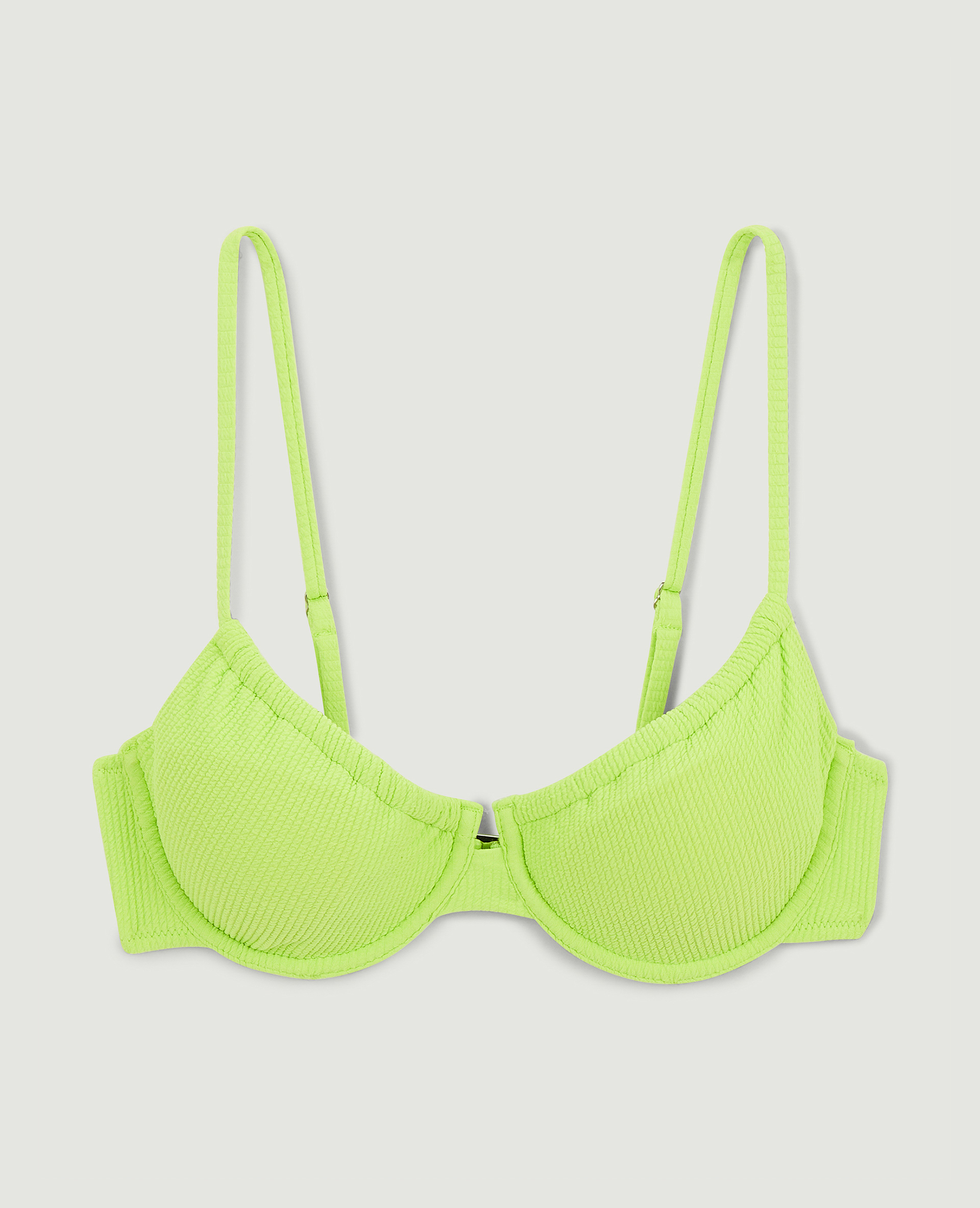 Haut de maillot corbeille vert fluo - Pimkie