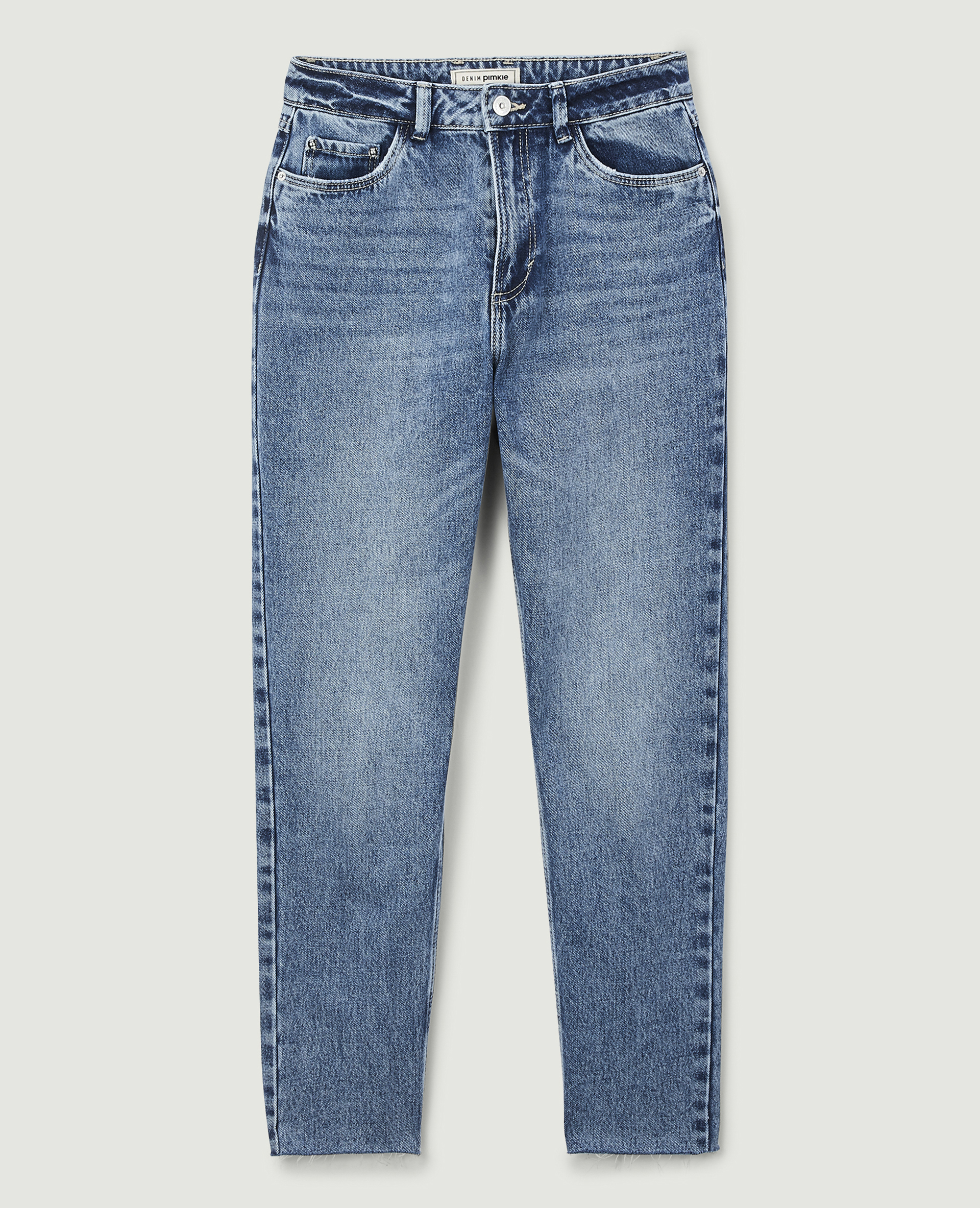 Jean straight taille haute bleu denim - Pimkie