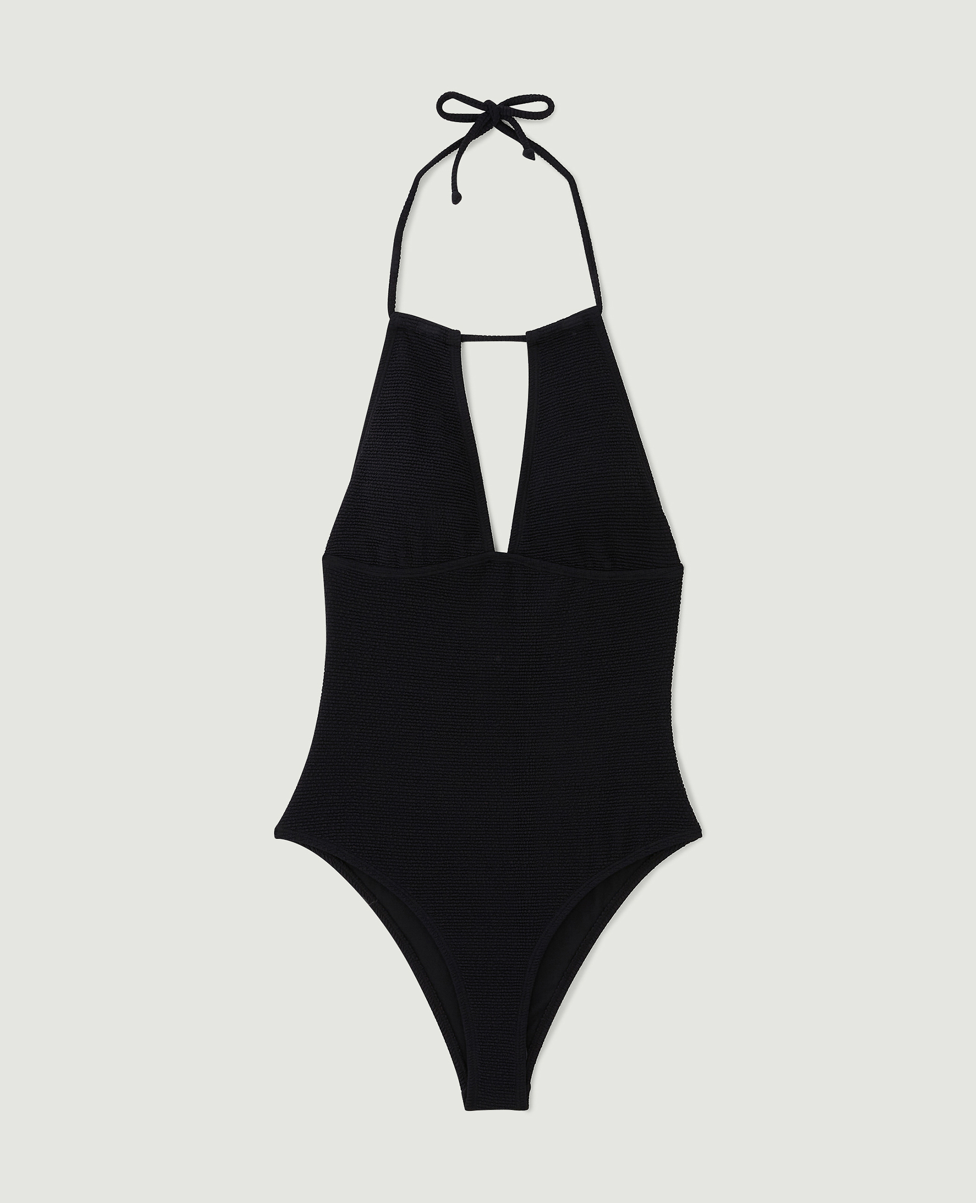 Maillot de bain 1 pièce triangle noir - Pimkie