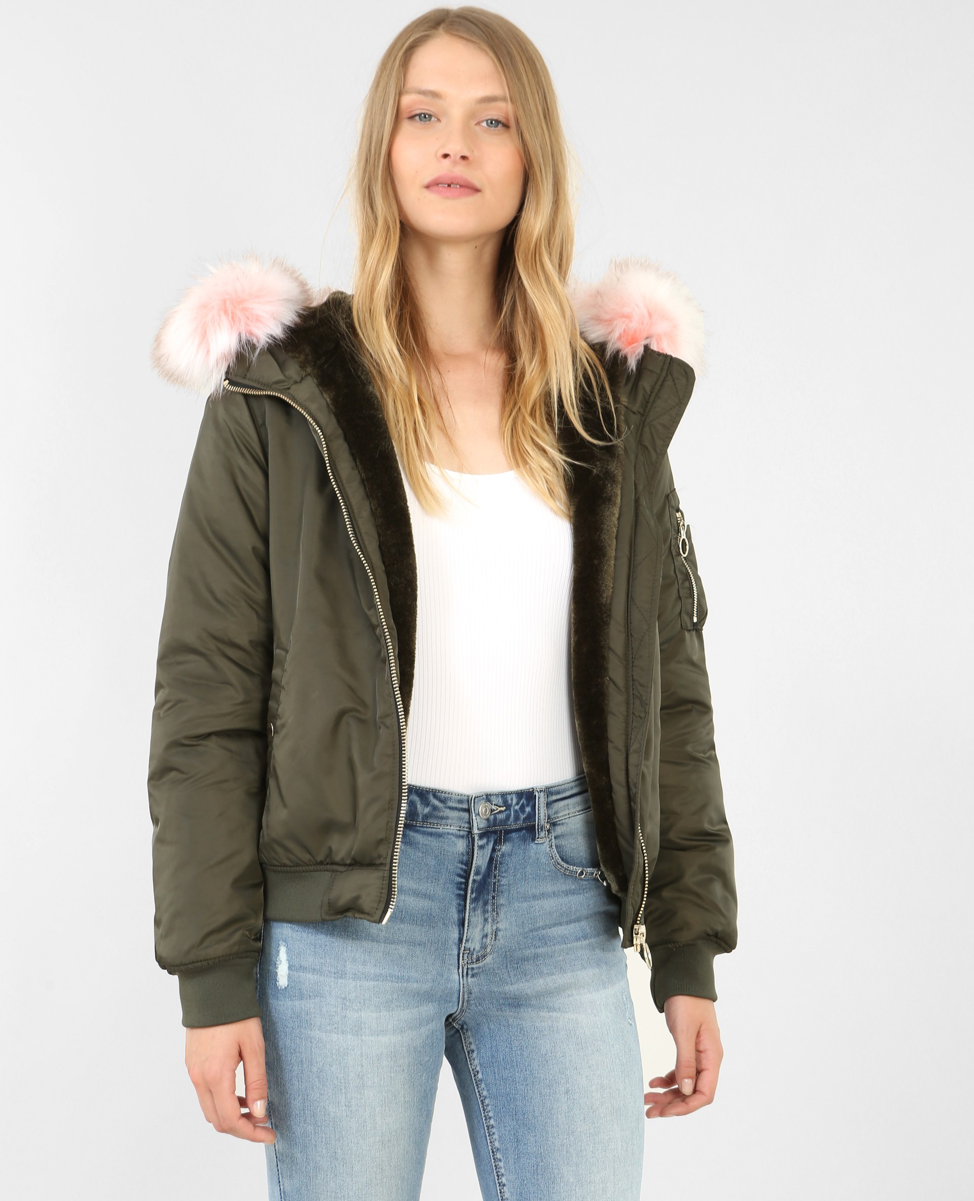 Bombers sales capuche femme