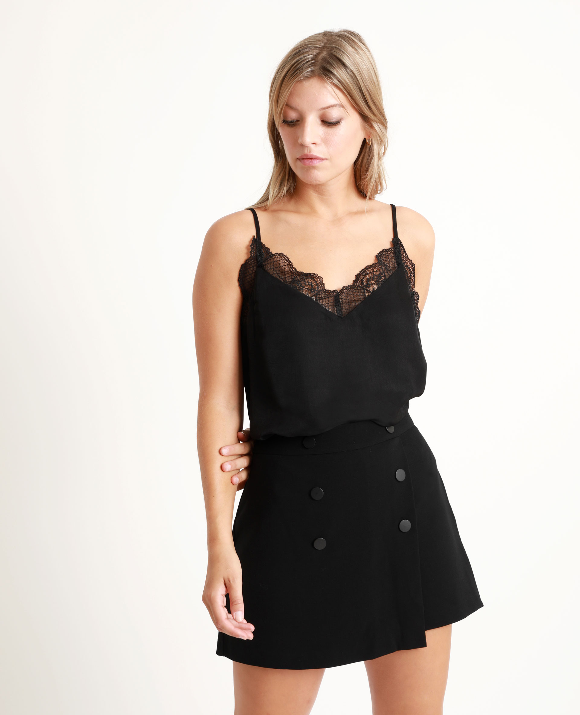 Debardeur en dentelle noir deals