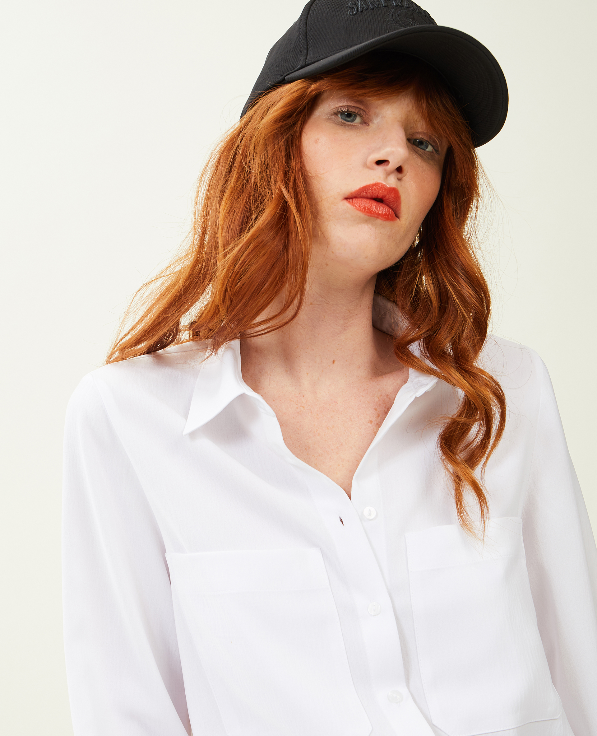 Chemise fluide manches longues blanc - Pimkie