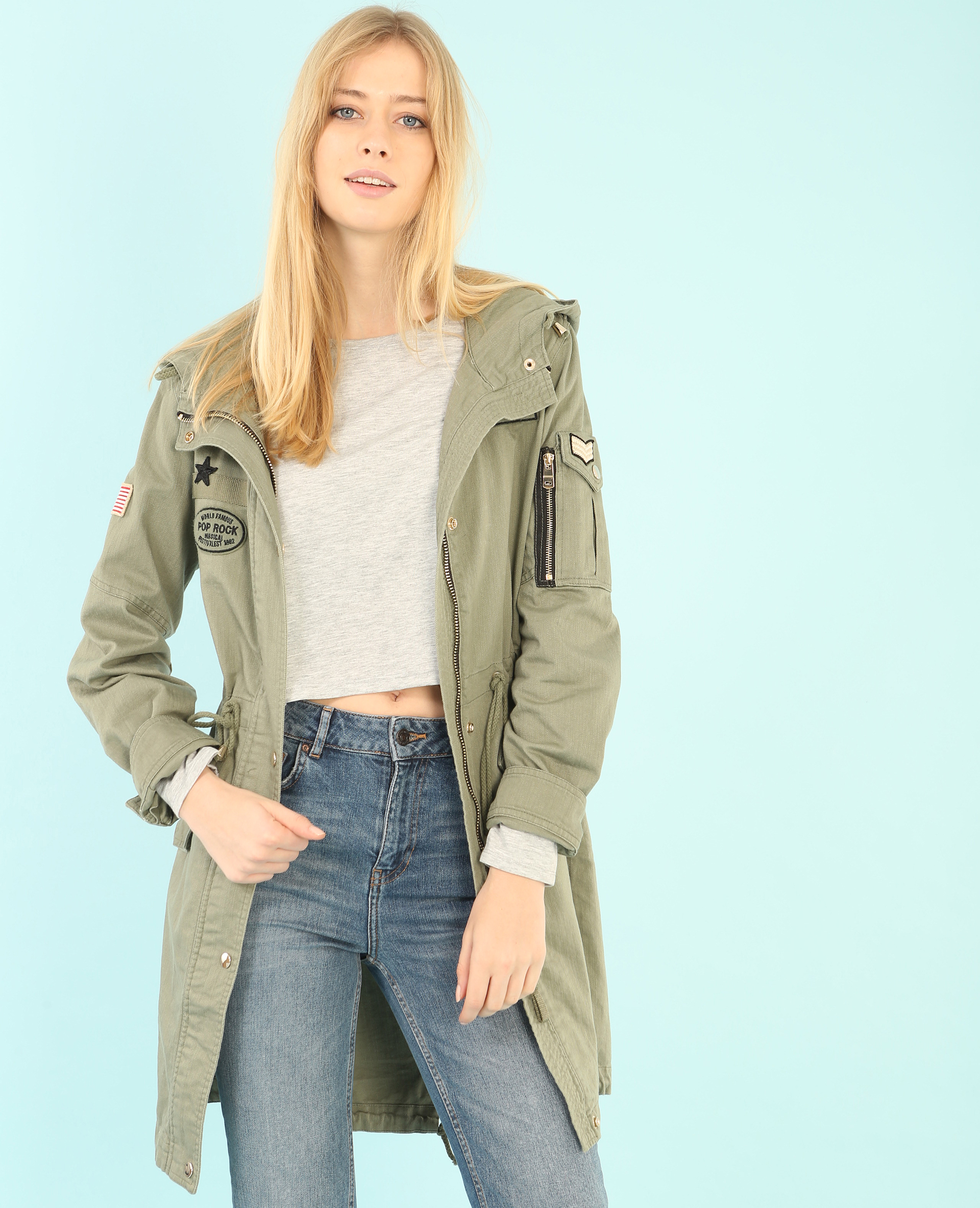 Parka shop coton femme