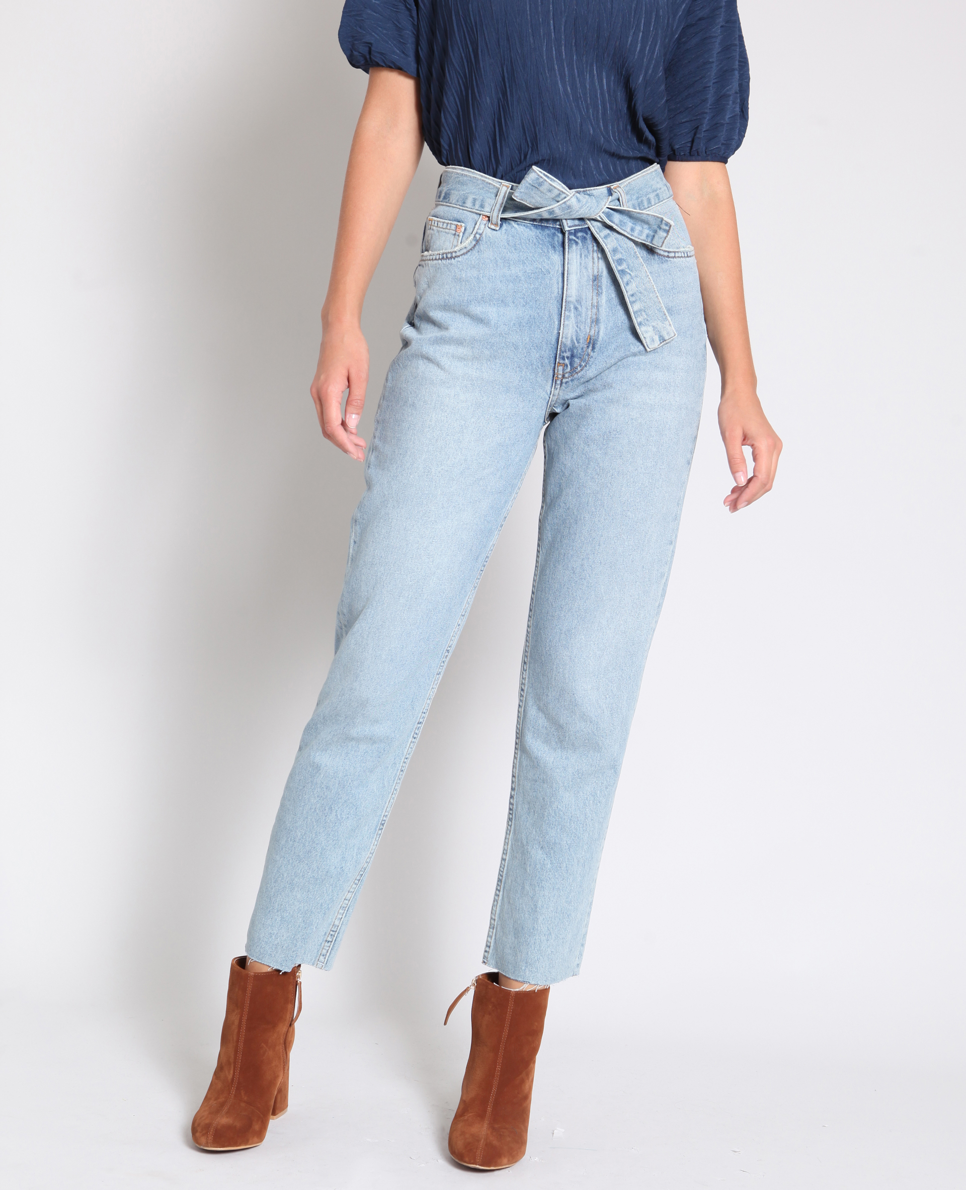 Jean droit bleu denim - Pimkie