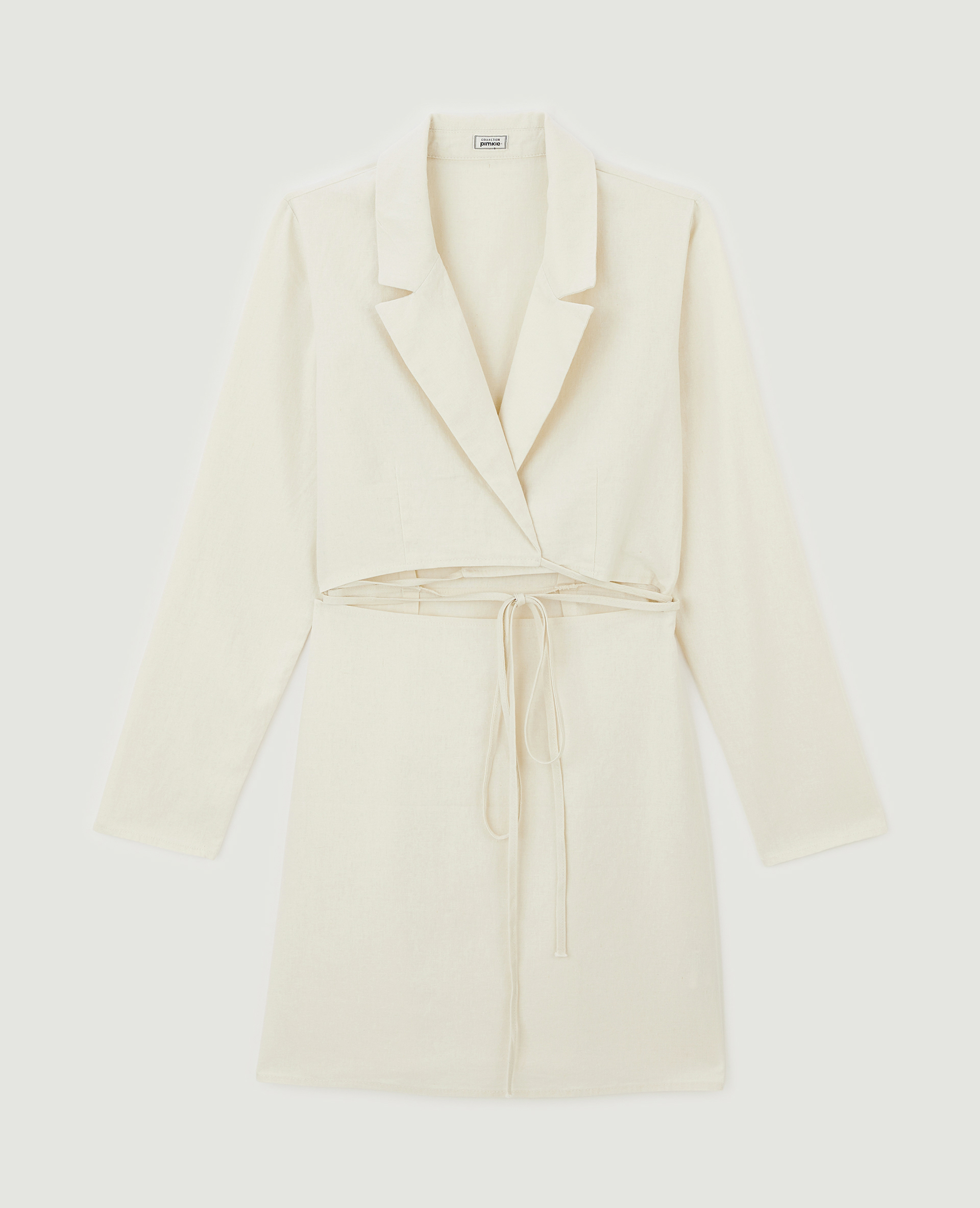 Robe blazer cache-cœur blanc - Pimkie