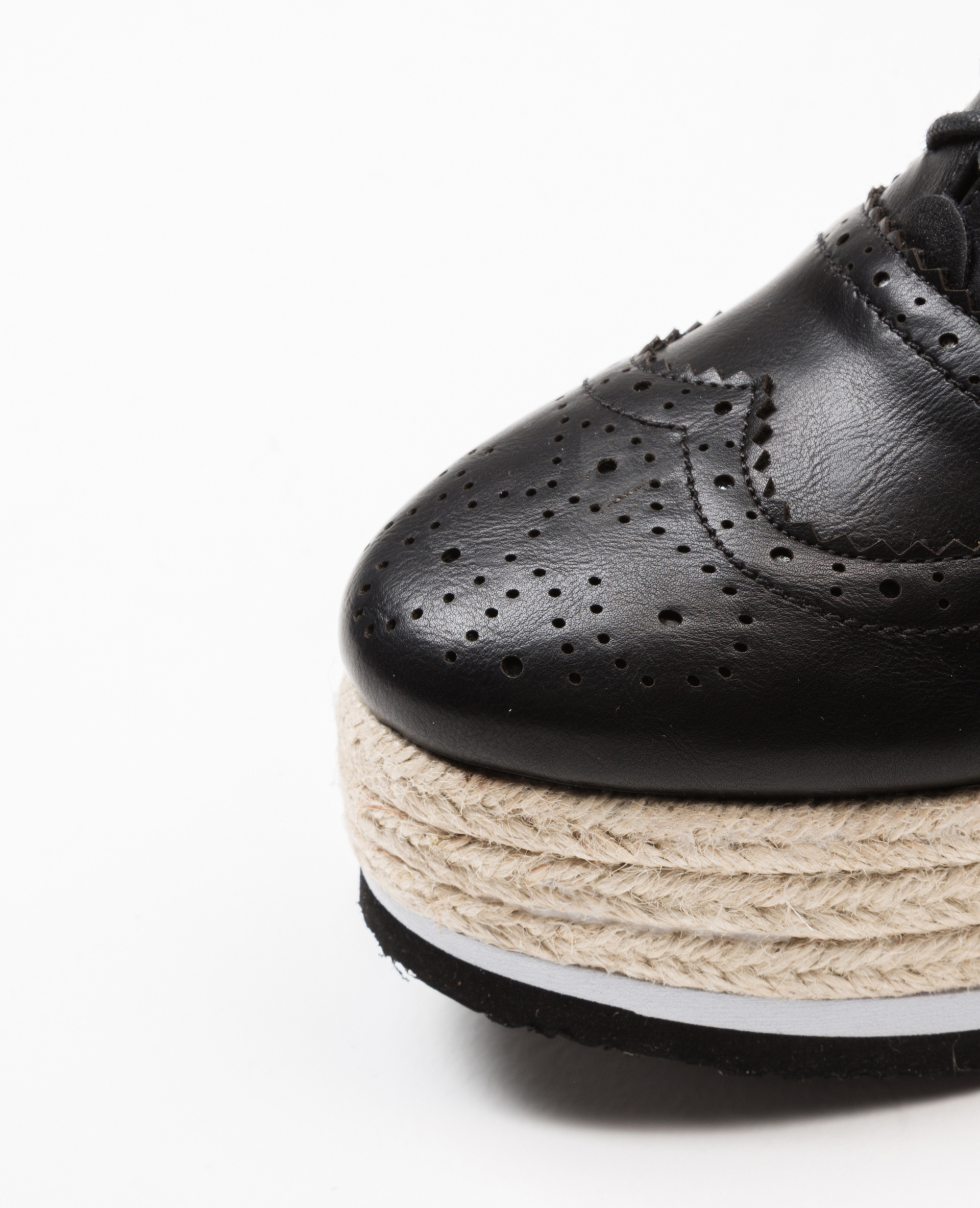 Derbies semelle corde noir - Pimkie