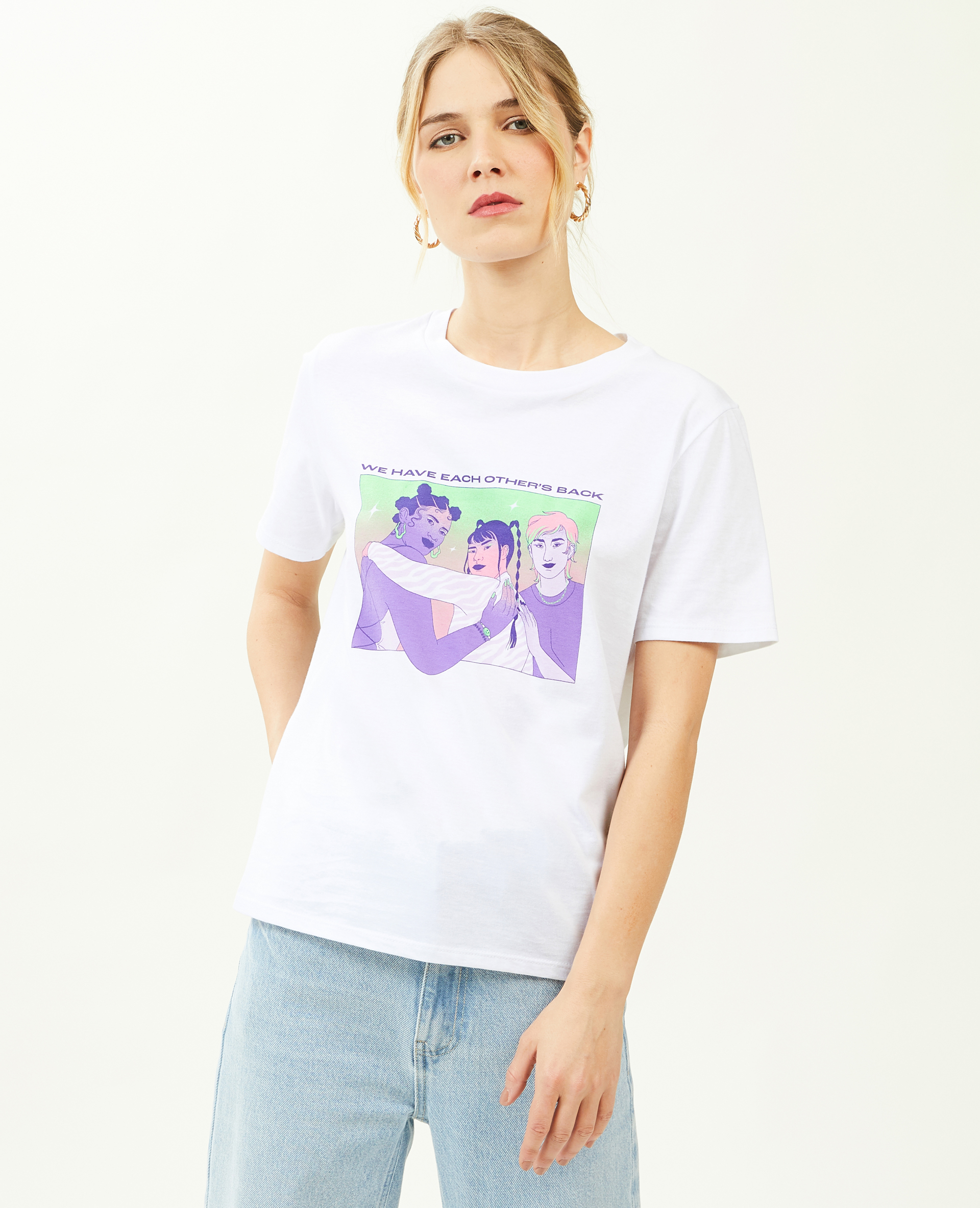 T-shirt pimkie X En avant toute(s) blanc - Pimkie