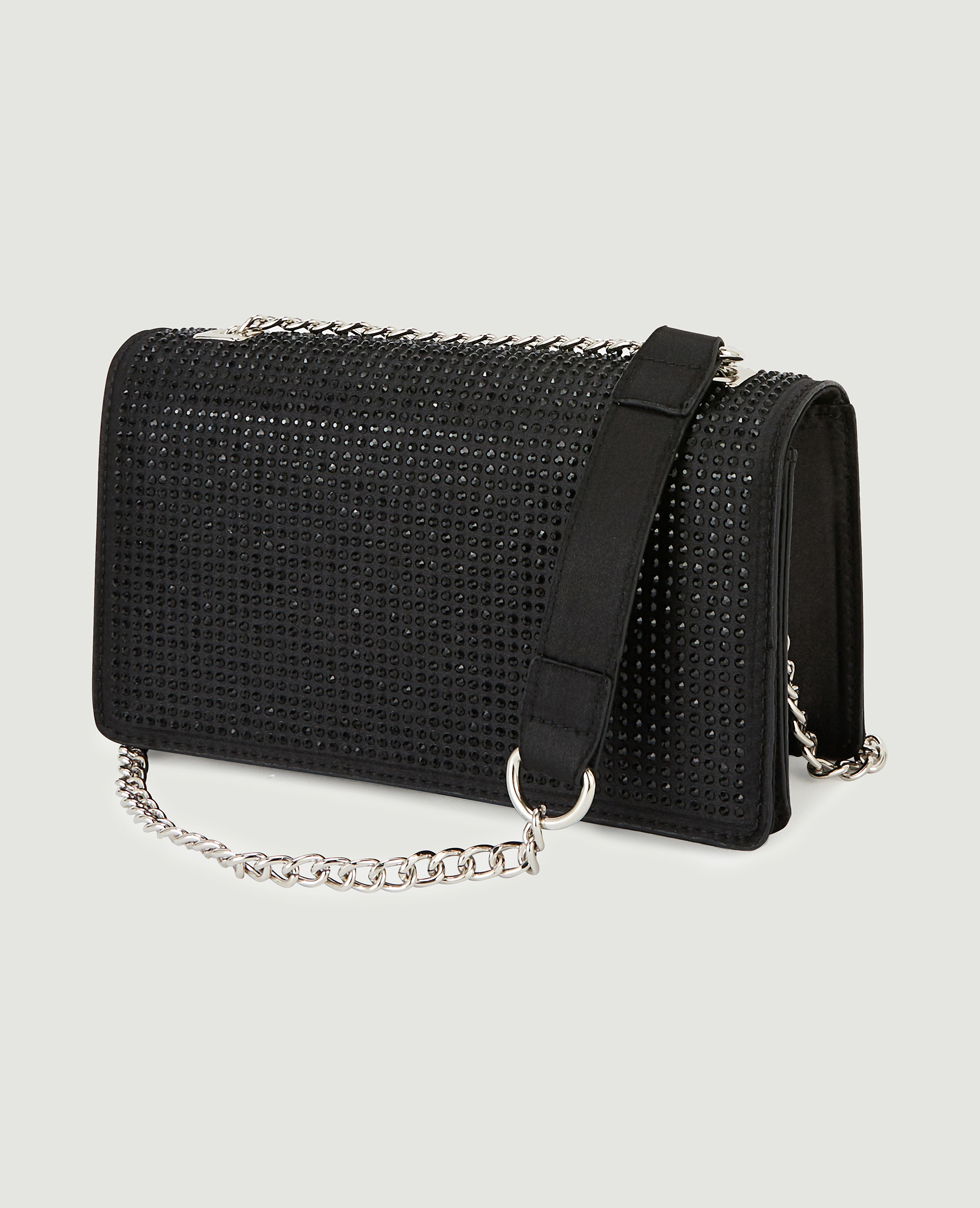 Sac boxy avec brillants noir - Pimkie